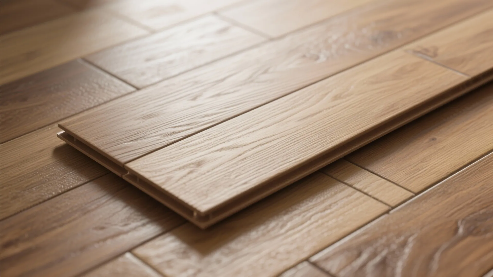 Wood-look tiles for warmth and easy care