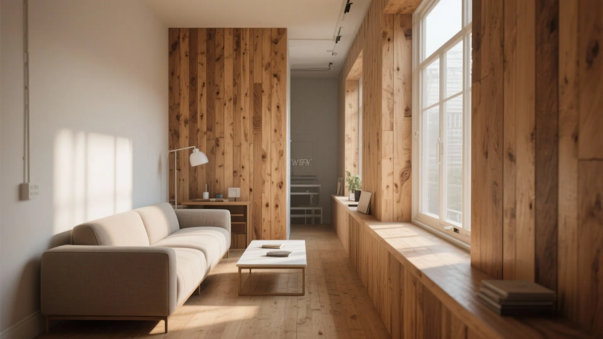 1. Wood planks for warmth and flow