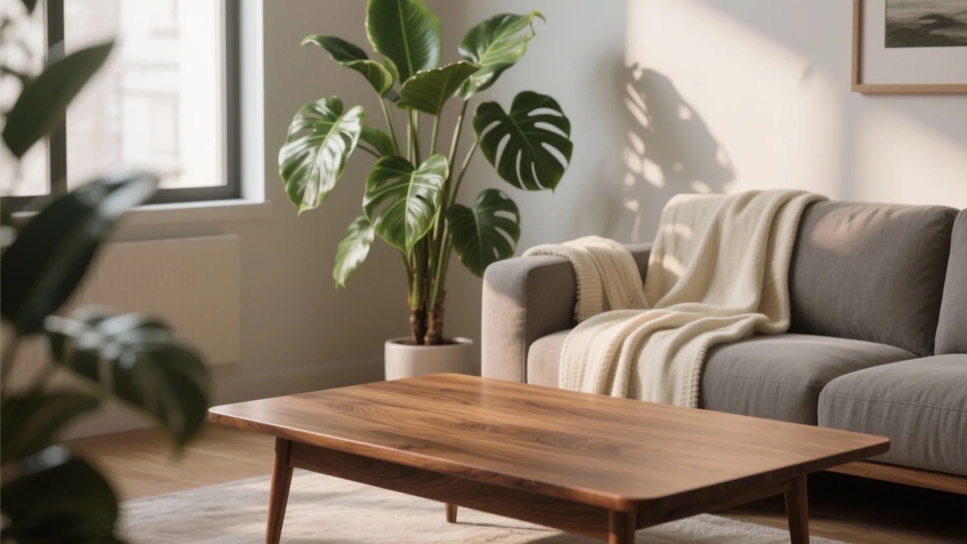 5. Add Natural Wood and Greenery