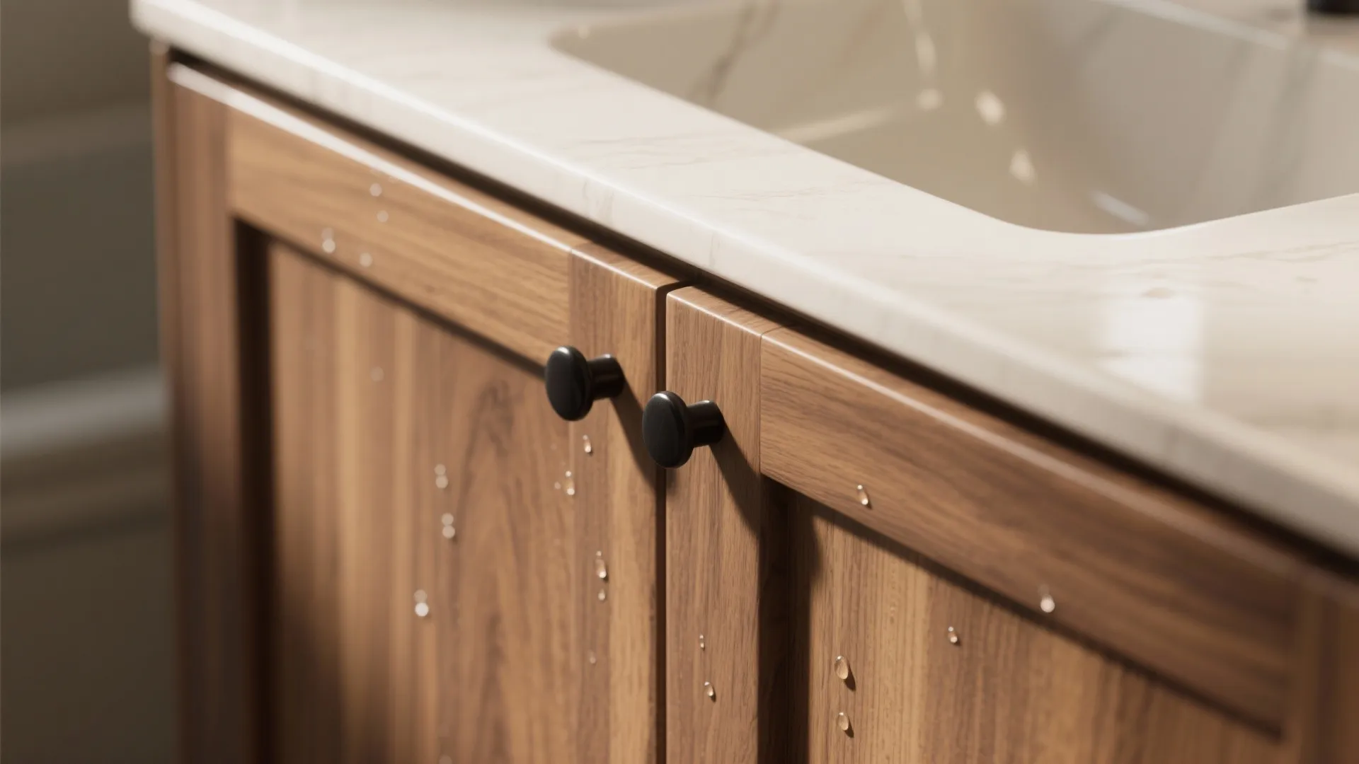 Warm Wood Accents With Moisture-Smart Finish