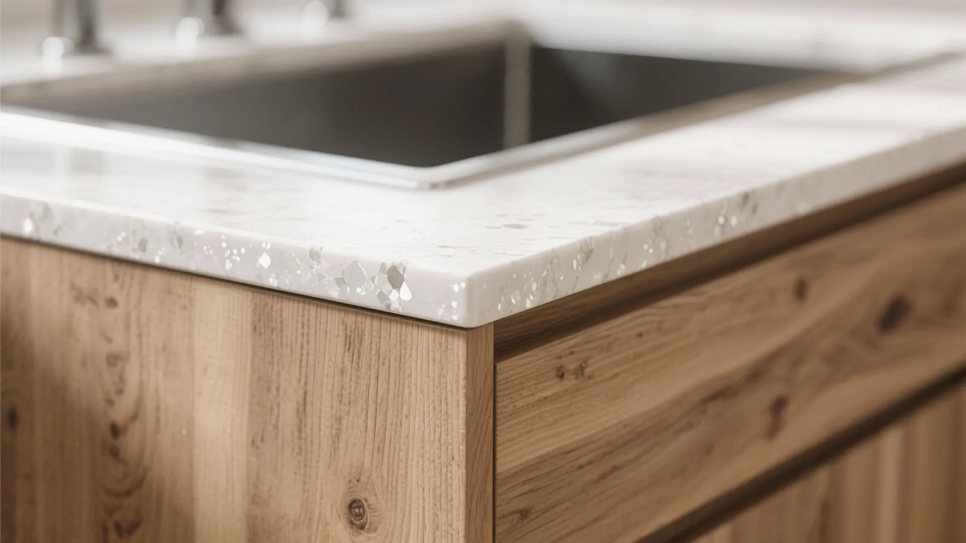 Warm Wood Accents To Soften Stone