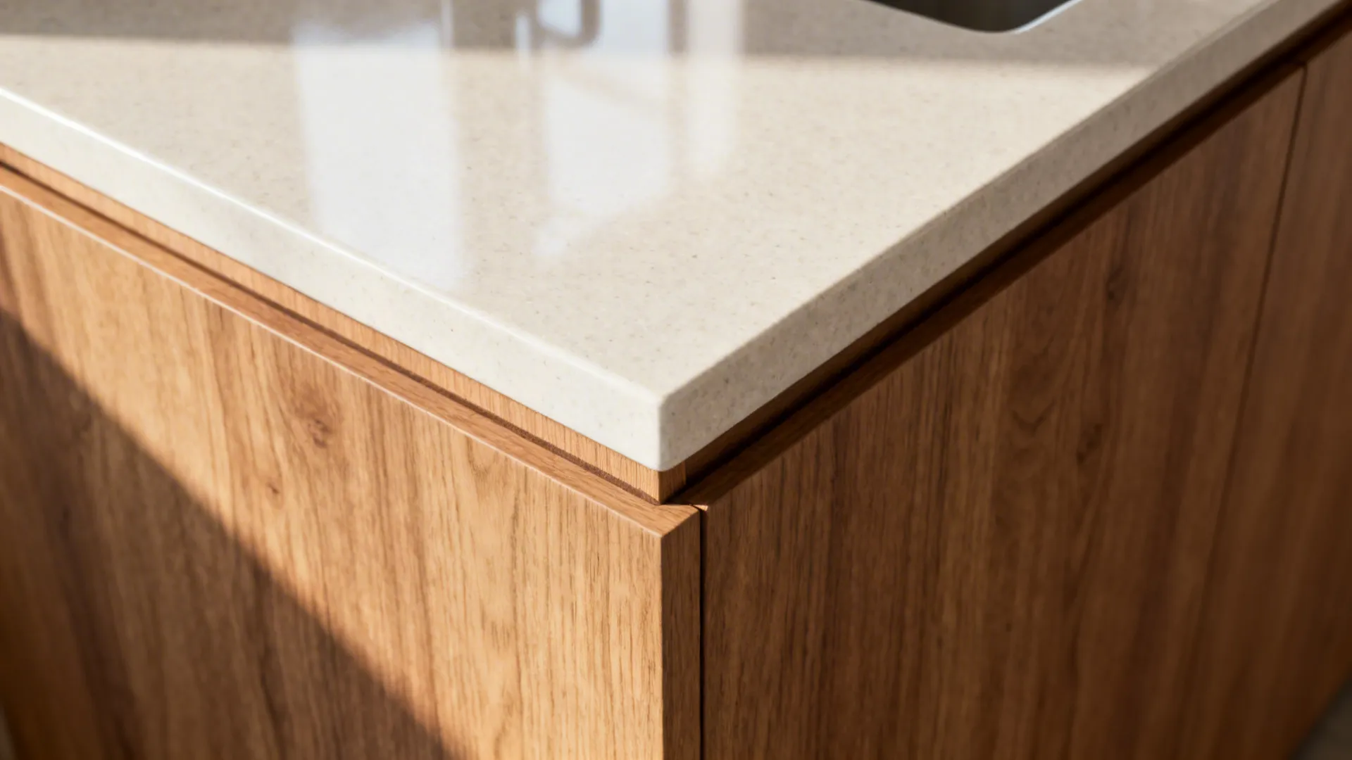 Warm wood tones with matte textures