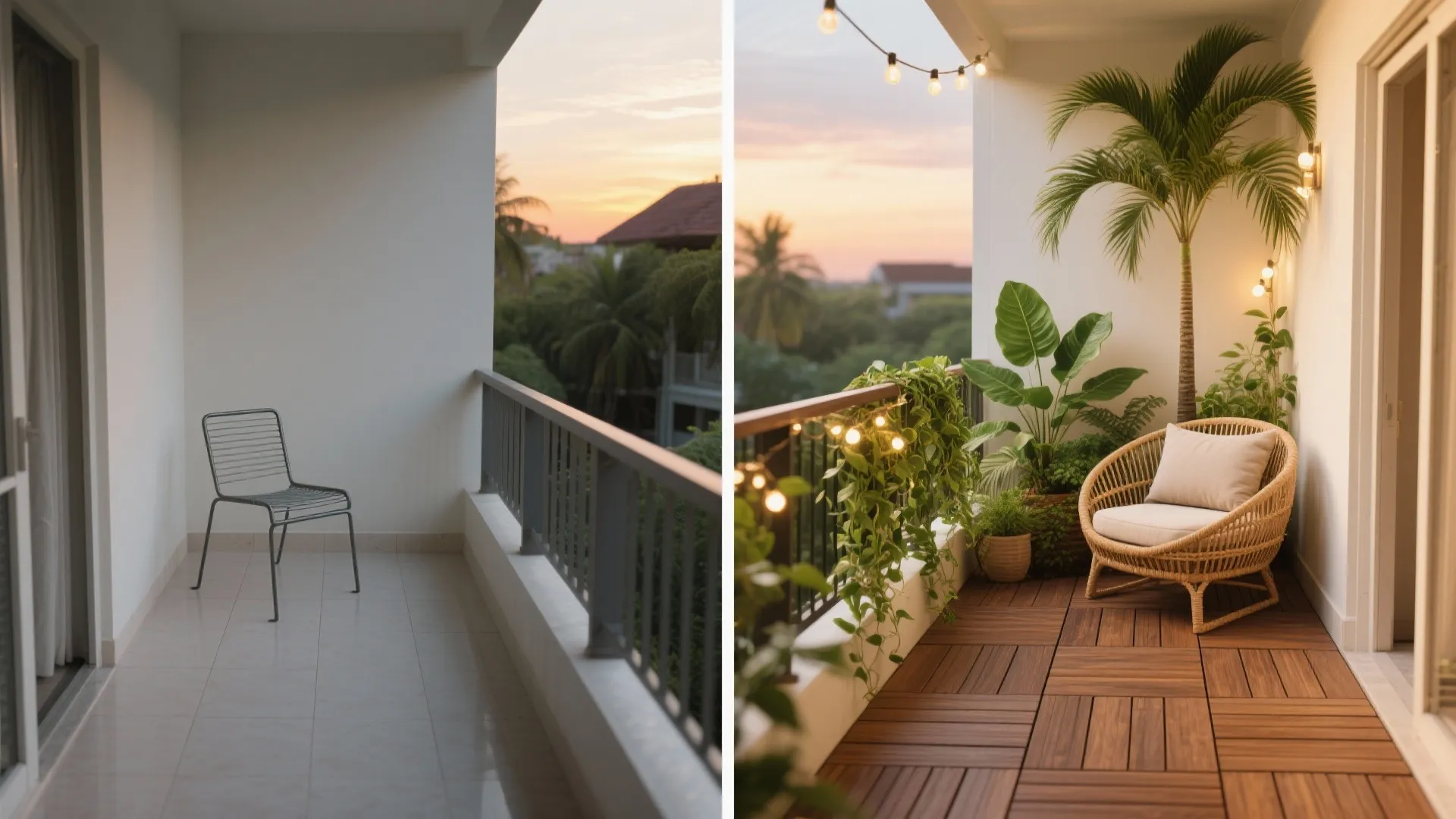 Wood And Rattan + Greenery: Warm Tropical Mood