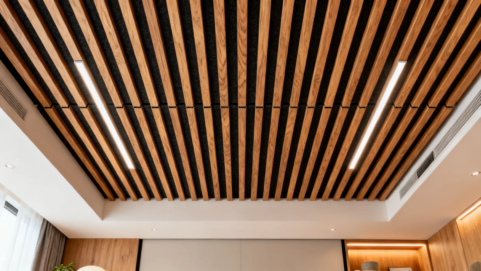 Interior Rib Ceiling Living Room Feels Plain? Wooden False Ceiling Designs Fix It