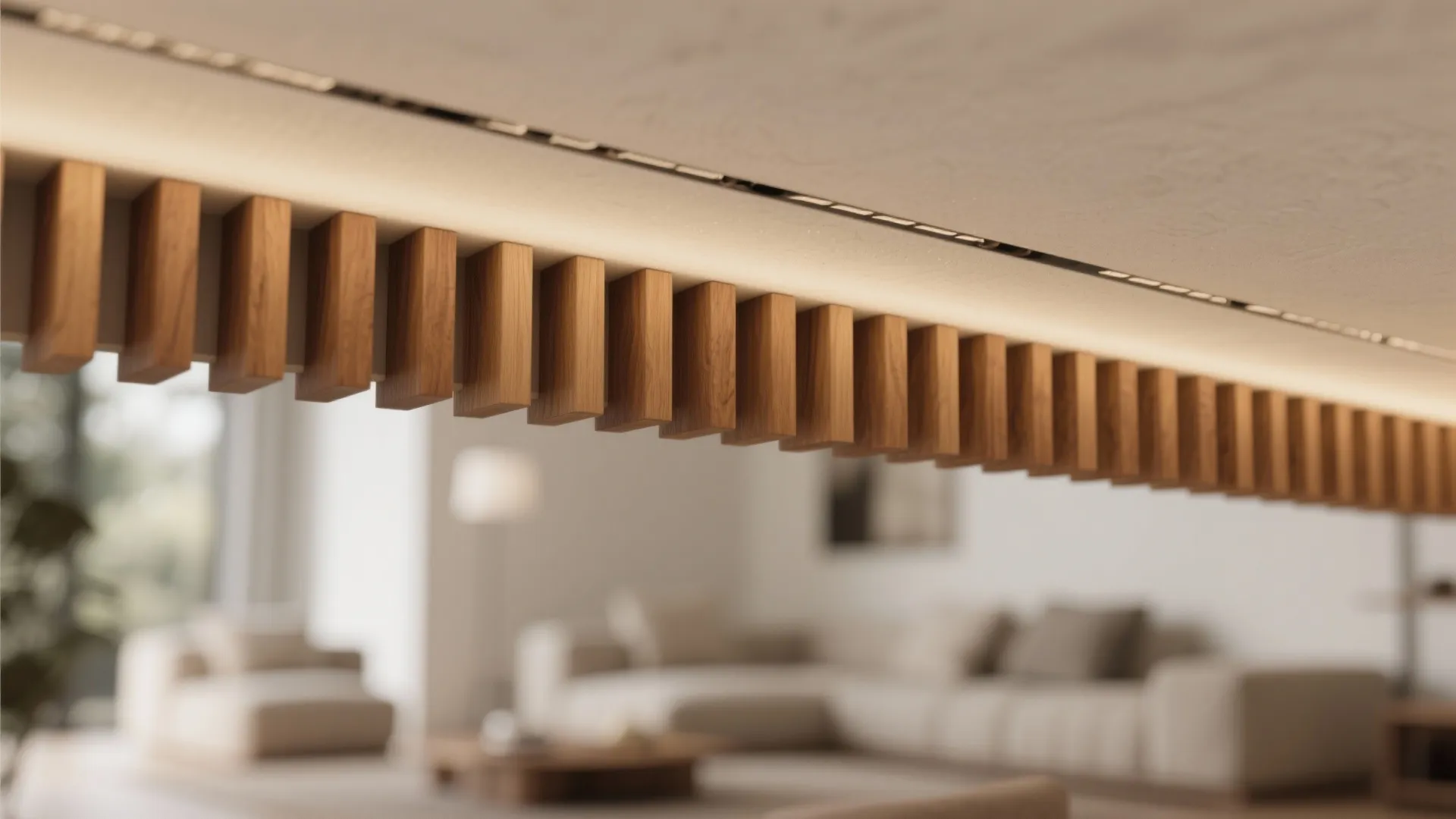 Warm Wood Slat Perimeter