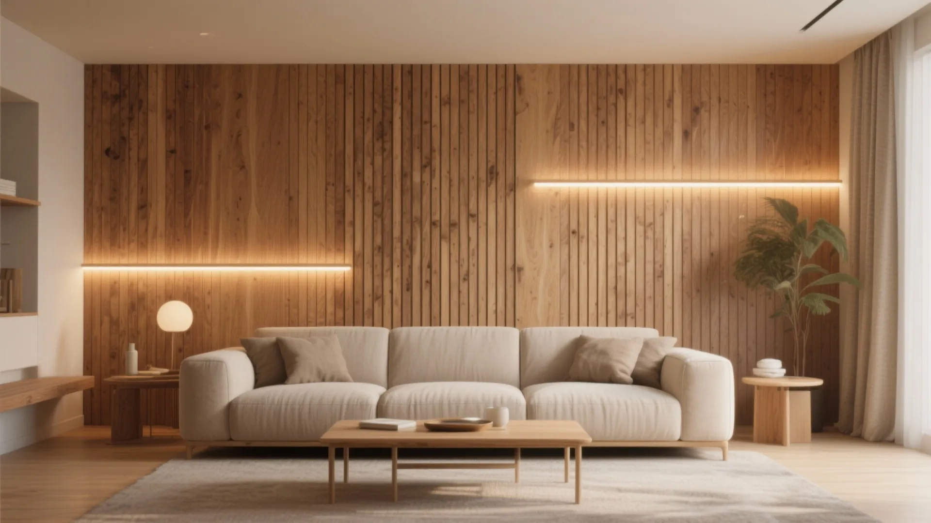 4. Wood Slat or Panel Accent