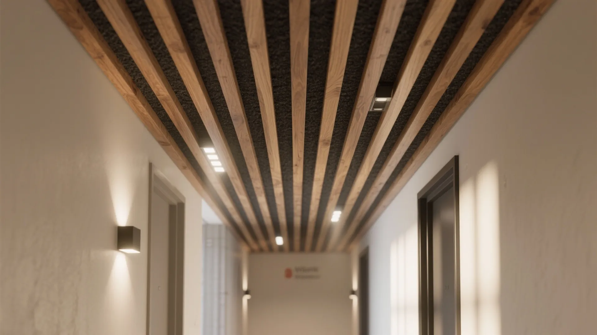 Wooden Slat Ceilings for Warmth and Acoustics