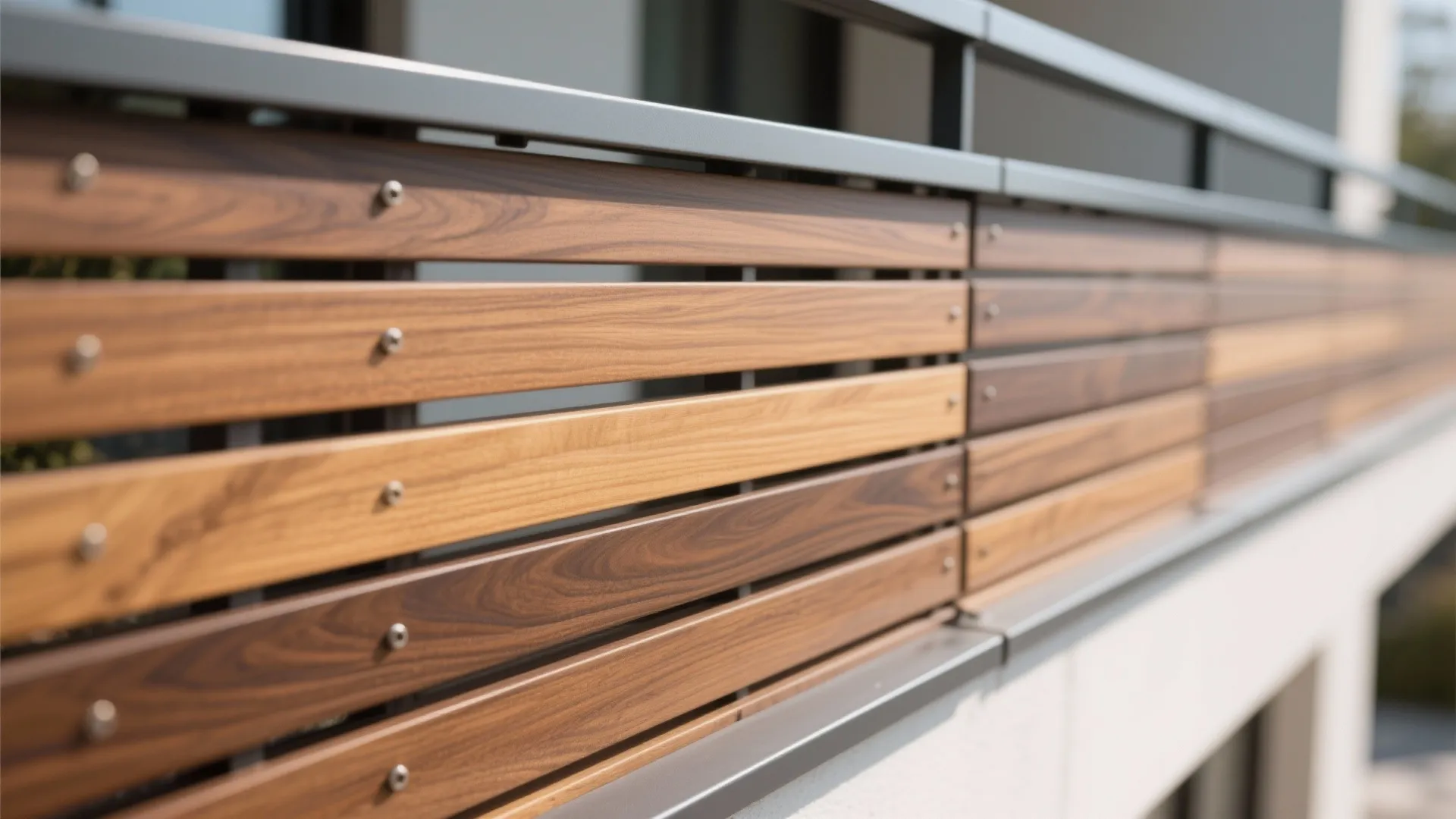 Warm wood accents with weatherproof finishes
