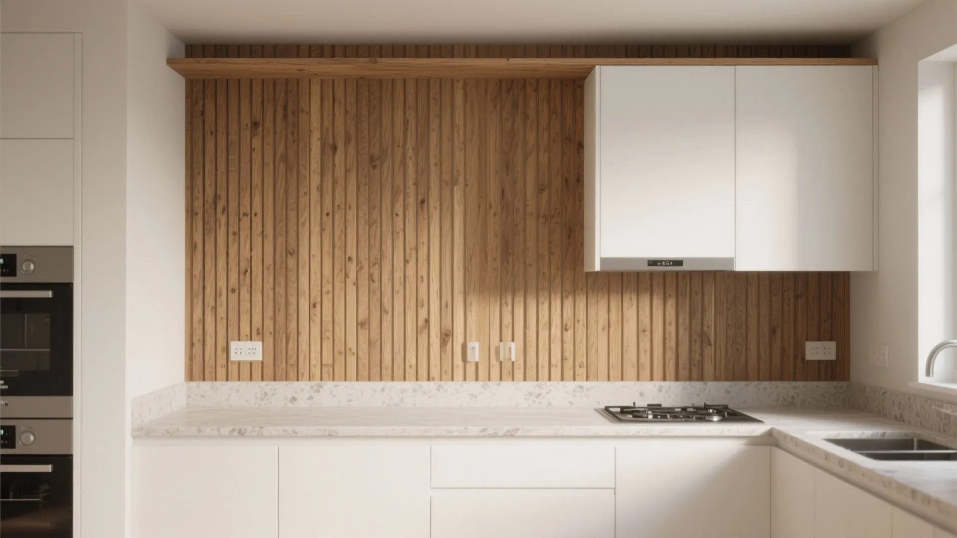 Wood Accents on Framed Feature Walls