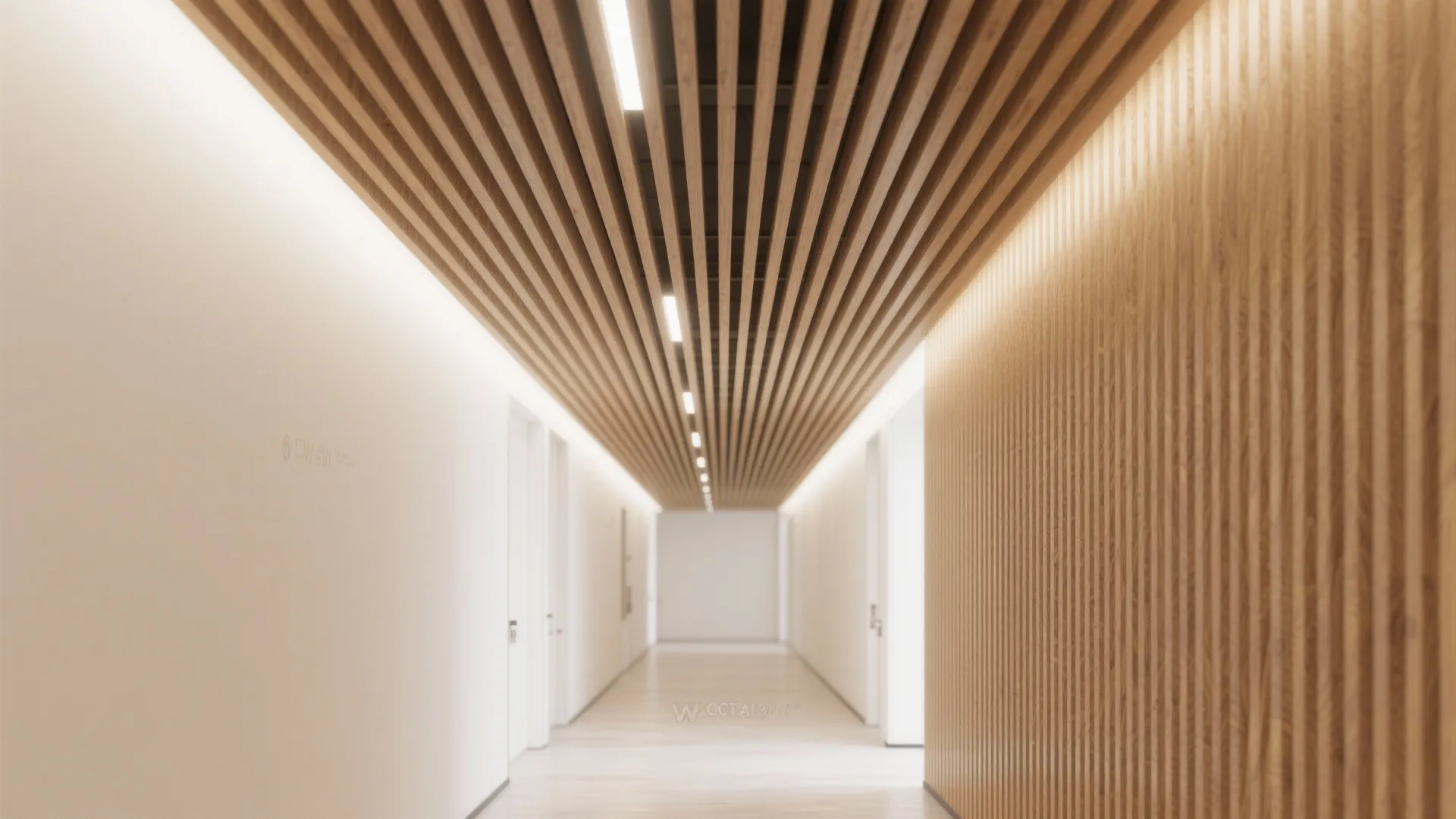 Wooden Slat False Ceiling for Warmth and Rhythm