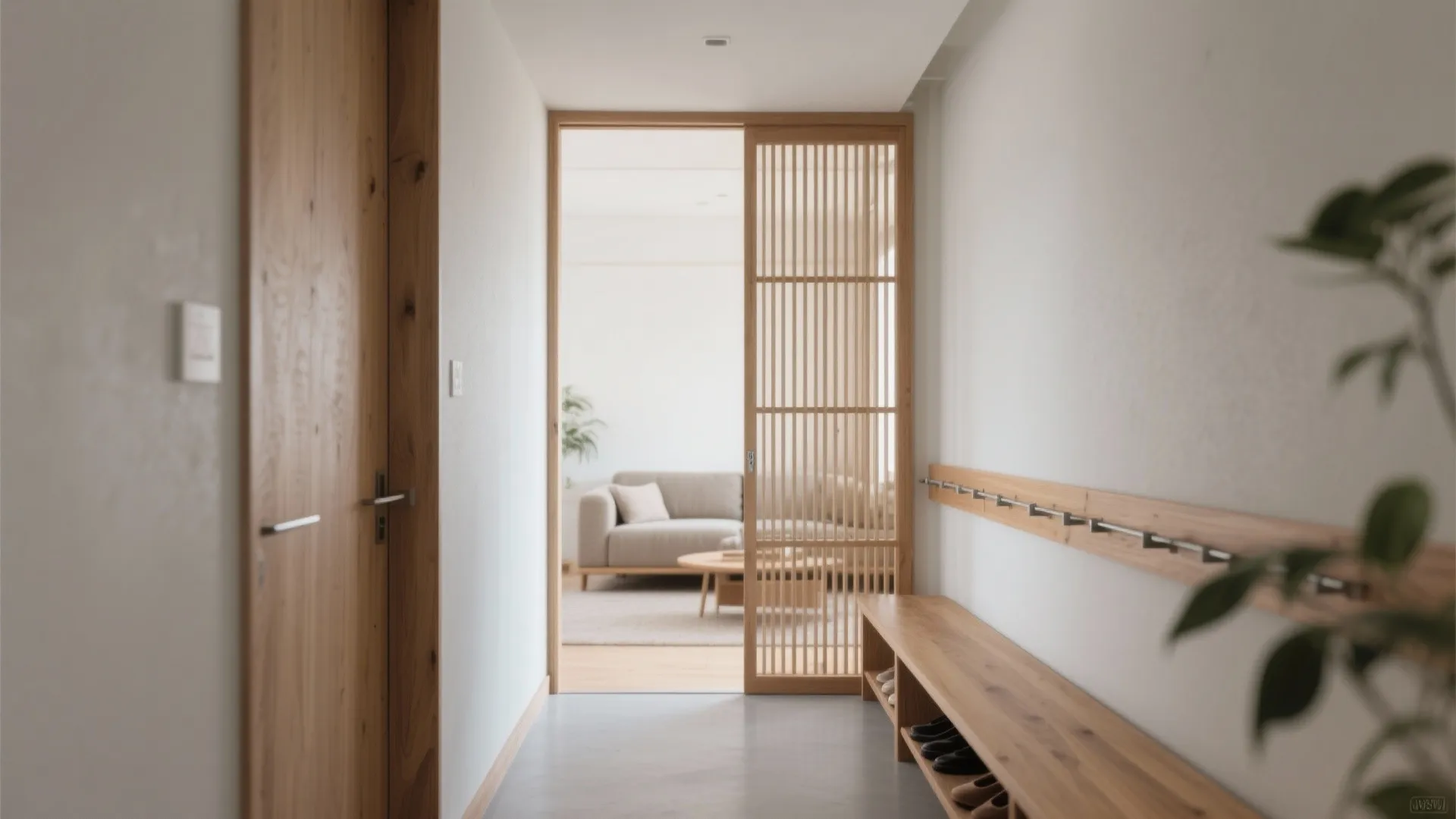 Wood Slat Screens for Soft Zoning