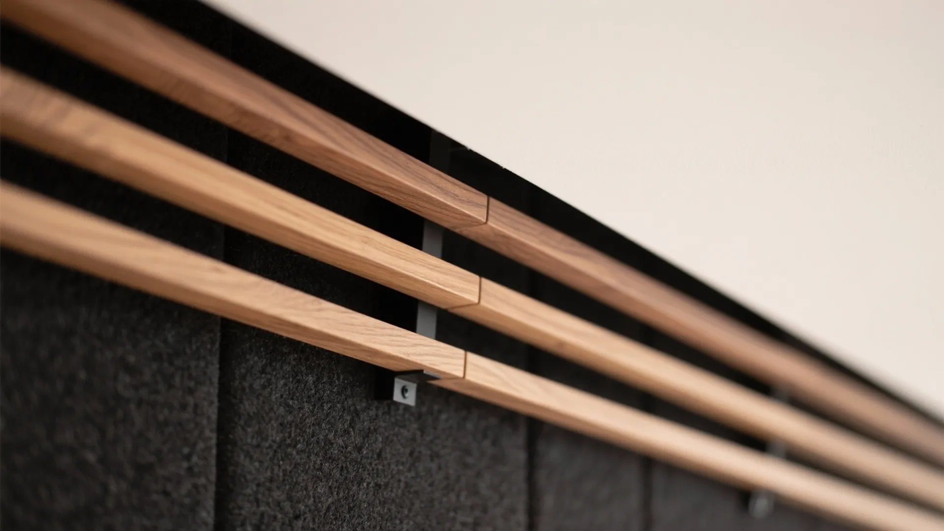 3) Shallow Beams or Wood Slat Accents