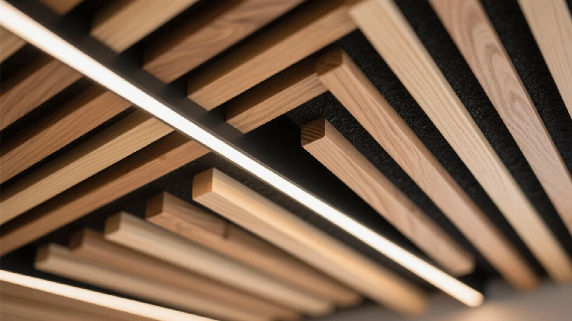 Wood slats and acoustic comfort