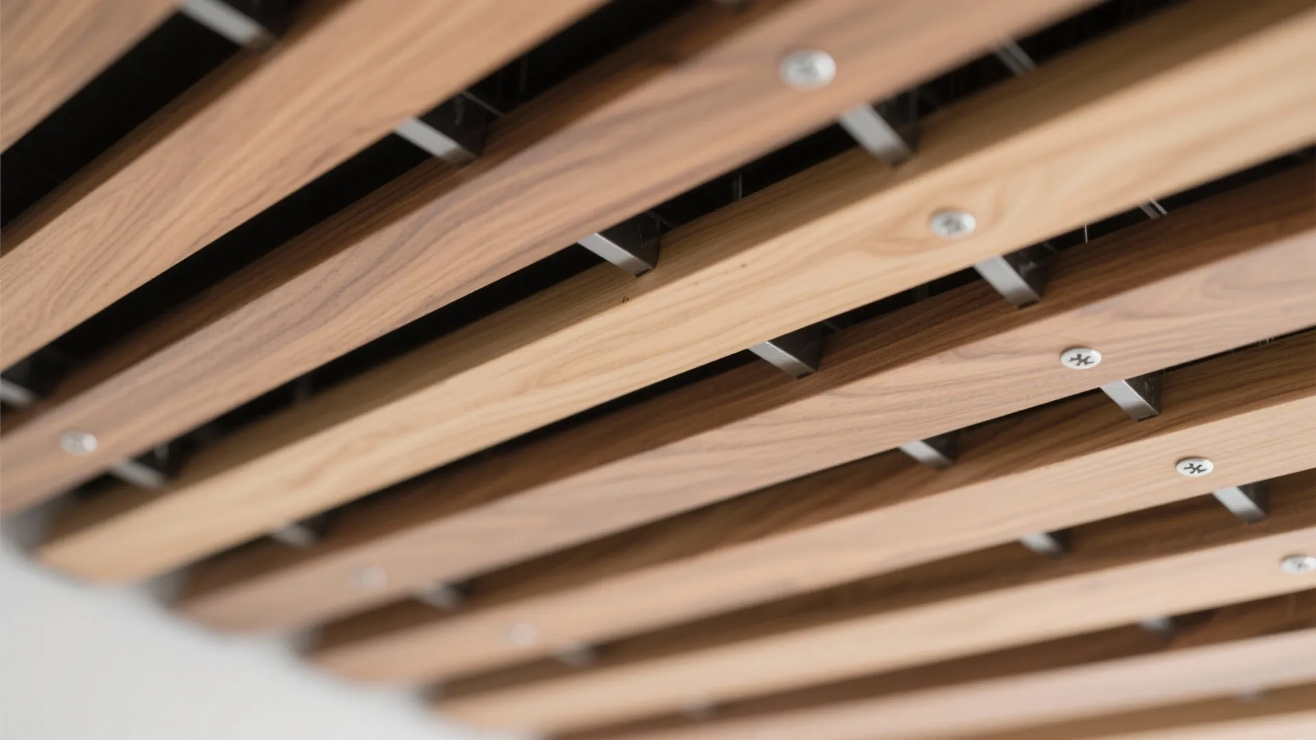 Natural Wood Slats for Warmth and Rhythm