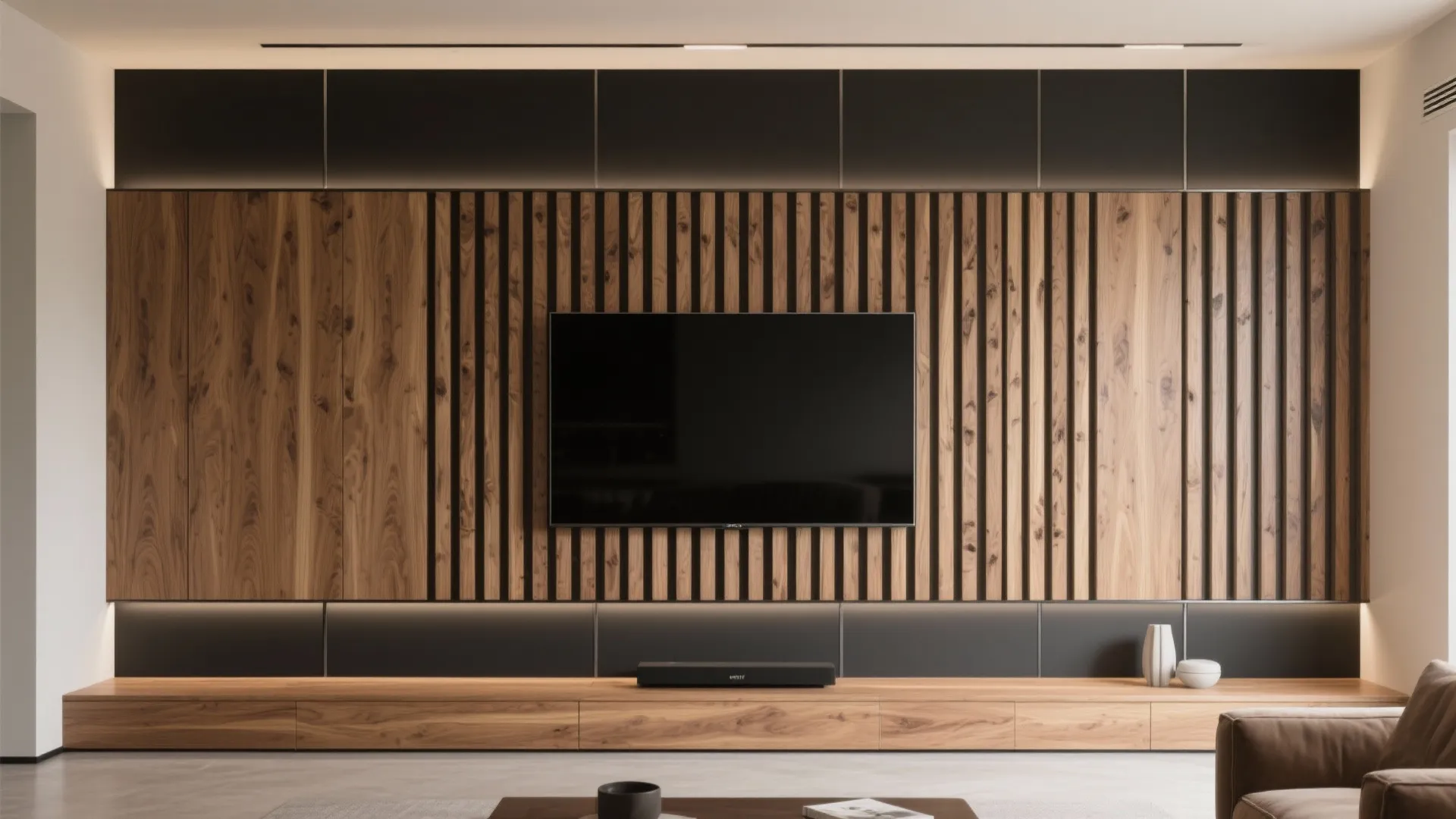 DIY wood slat paneling for warmth