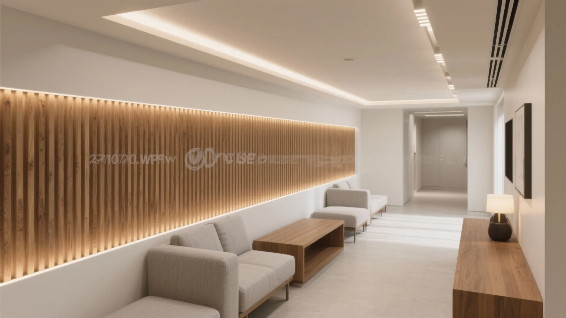 POP + Wood Slat Mix for Warmth and Acoustics