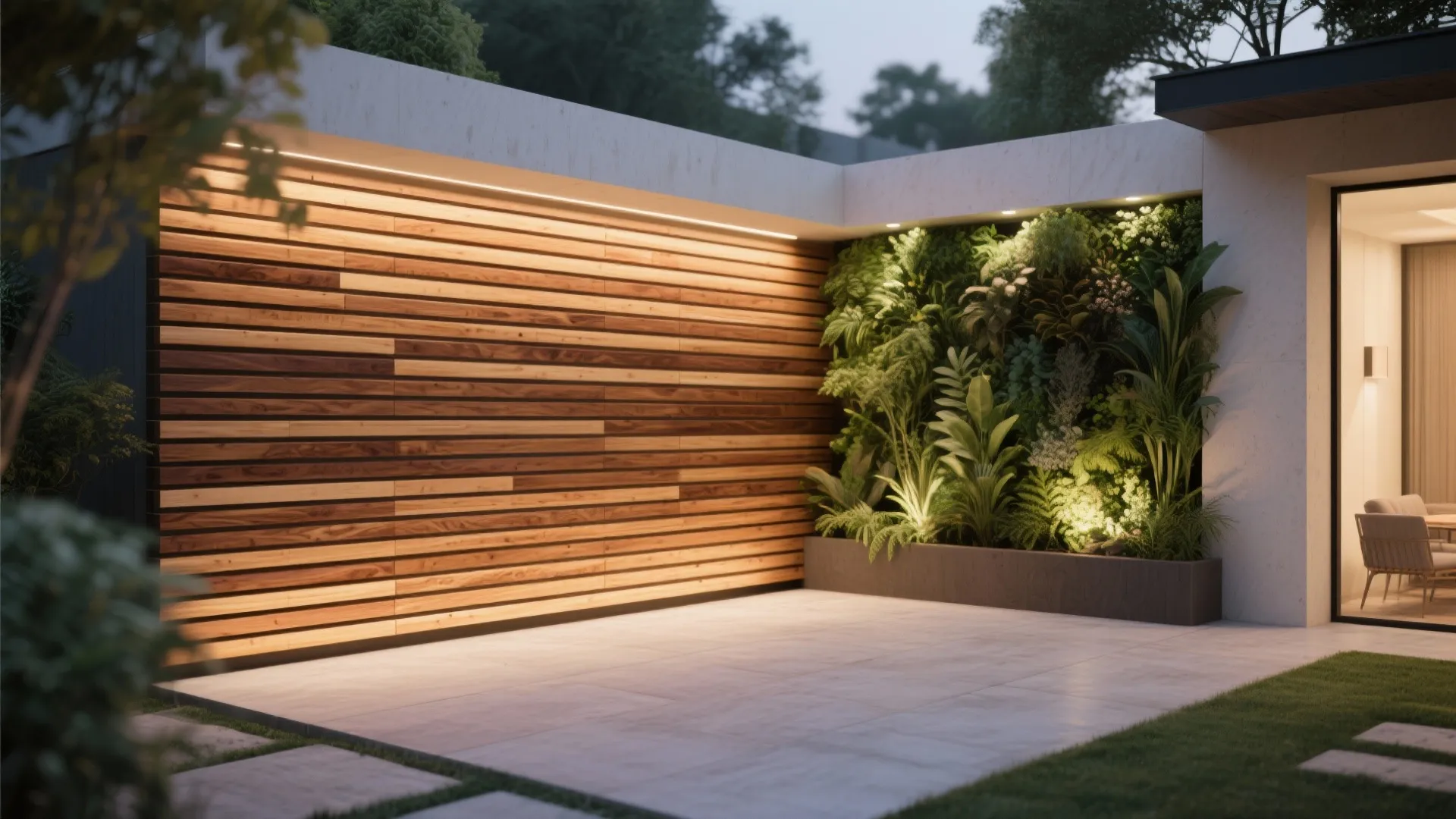 Wood Slat Feature Wall