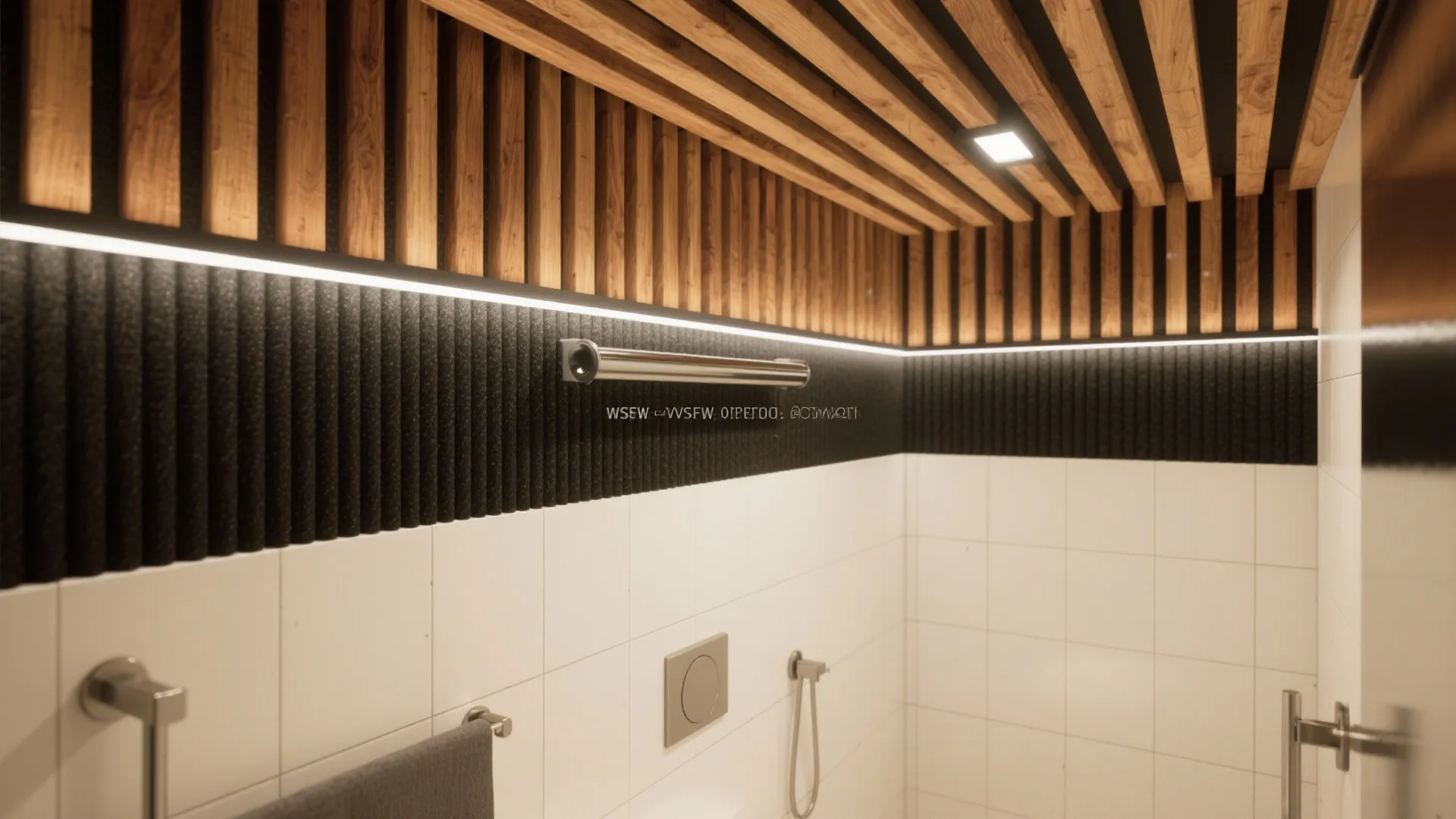 Slatted Wood Warmth with Hidden Ventilation