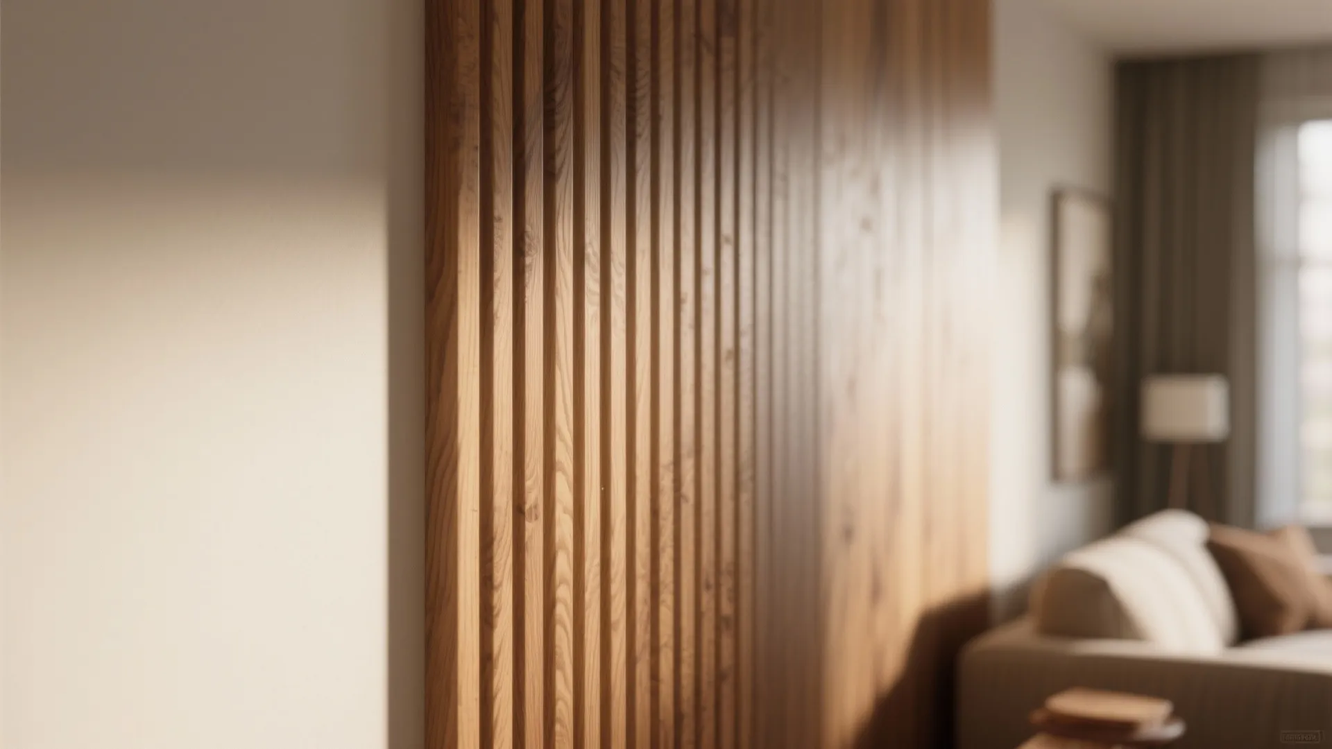 Textured Accent Wall (Wallpaper, Grasscloth, or Wood Slats)
