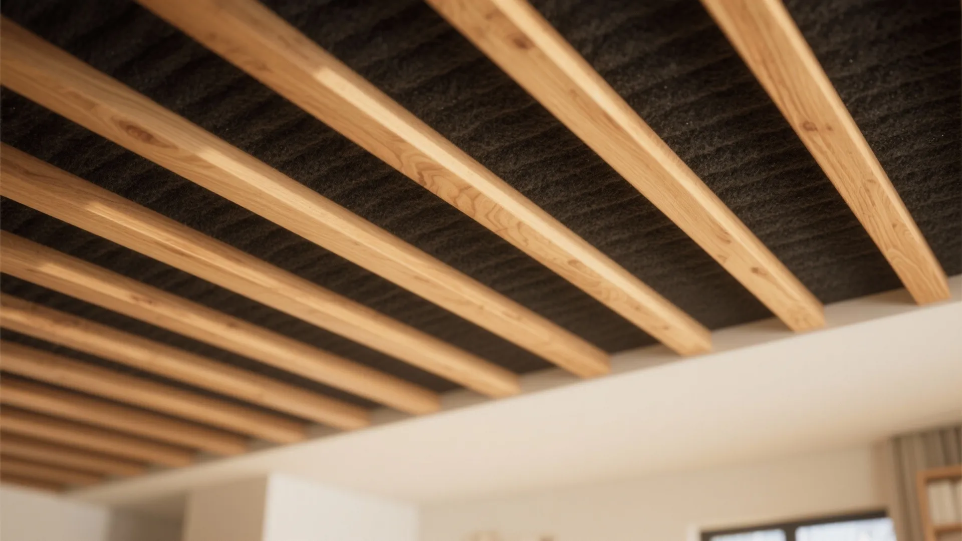 Warm Wood Slats or Acoustic Panels