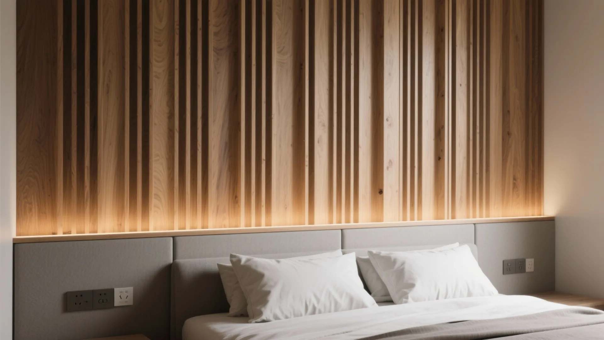 Idea 2: Ribbed Wood Slats with Shadow Gaps