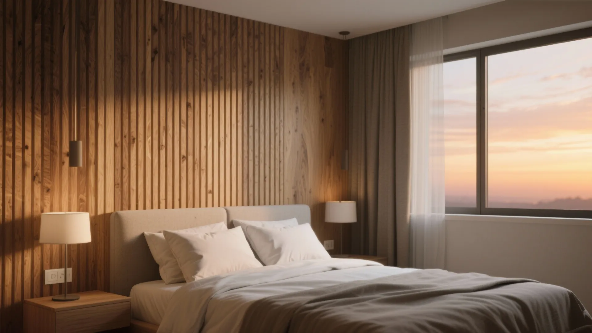 4. Textured Panels or Wood Slats