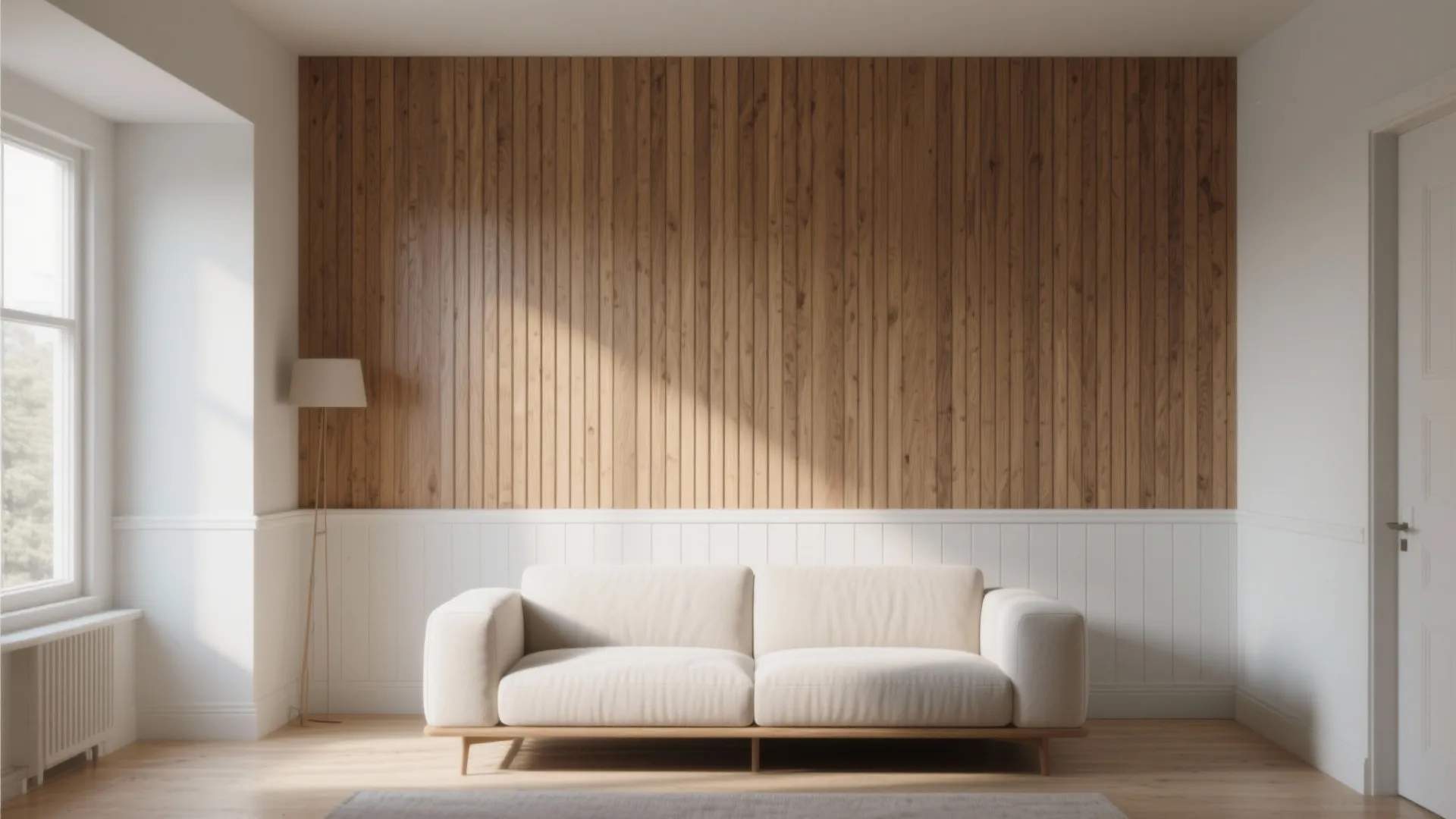 Vertical Wood Slats or Classic Wainscoting