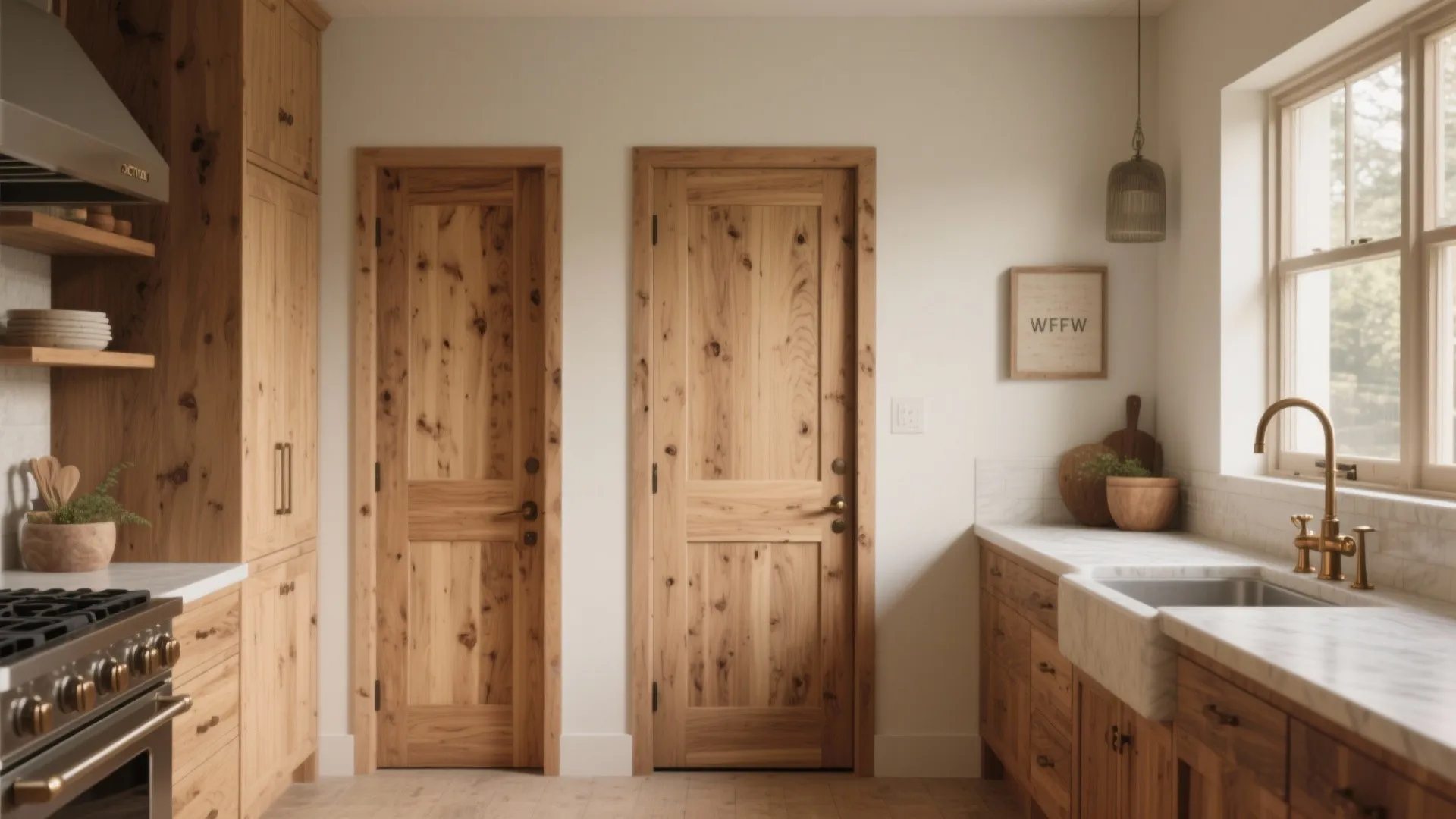 5. Embrace Natural Stain or Warm Woods