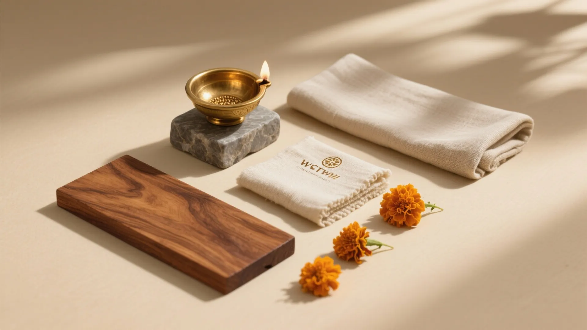 Nature-first Palette: Wood, Stone, and Cotton