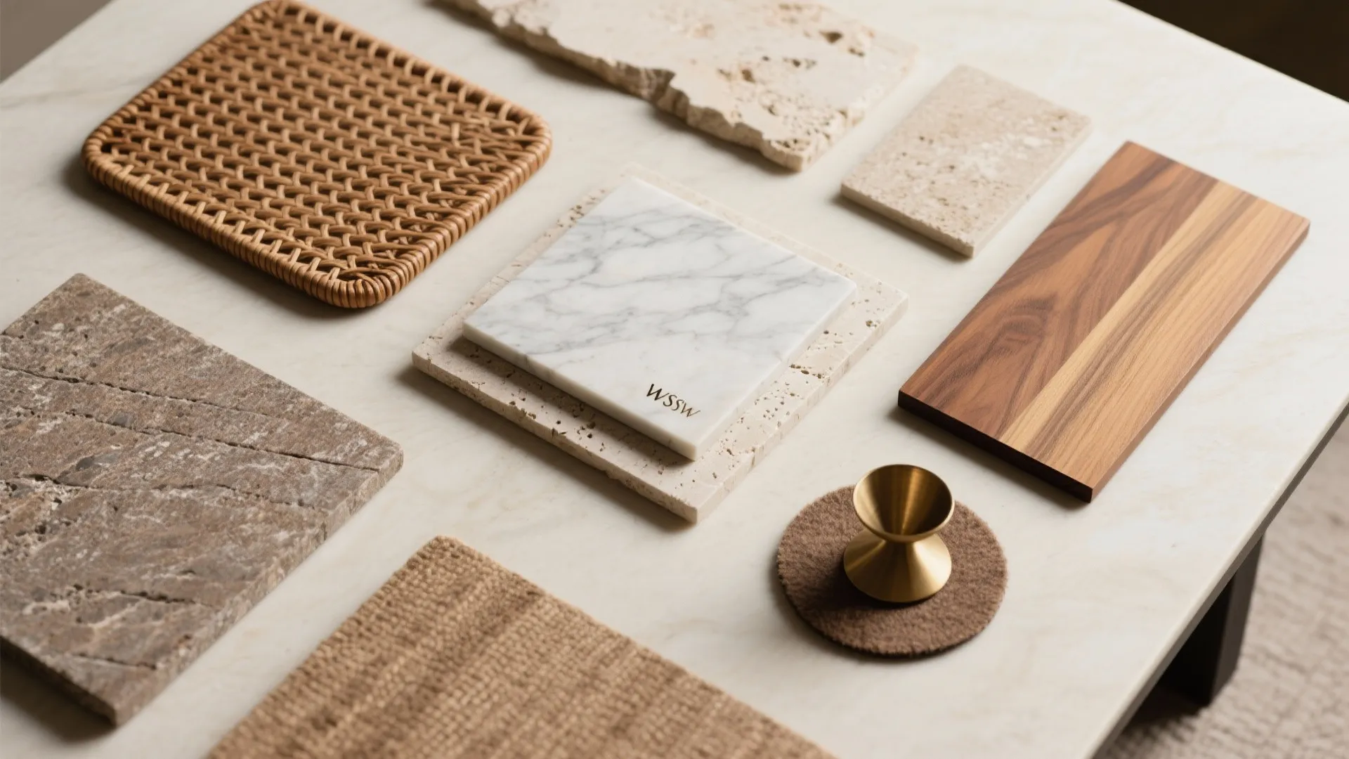 Organic Materials: Wood, Stone, and Rattan for Tactility