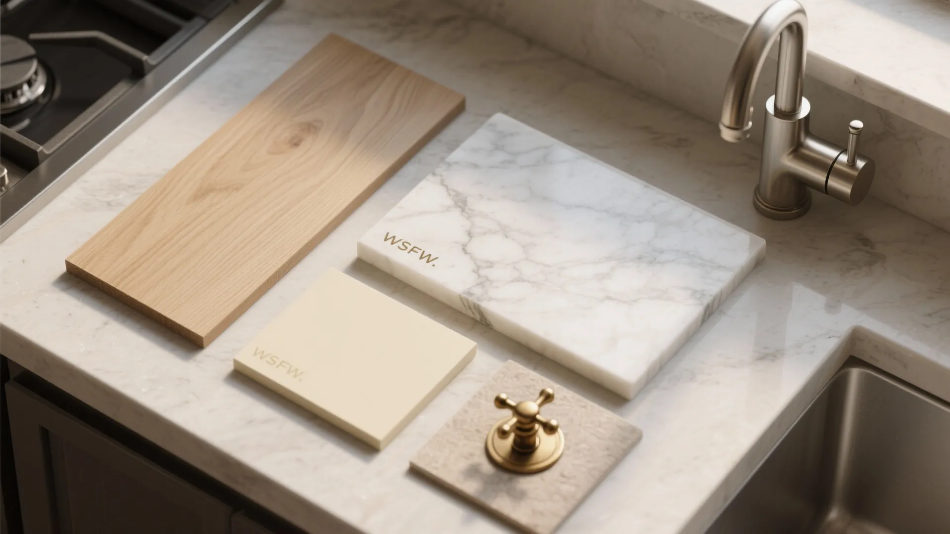 The cozy luxury of natural wood with stone