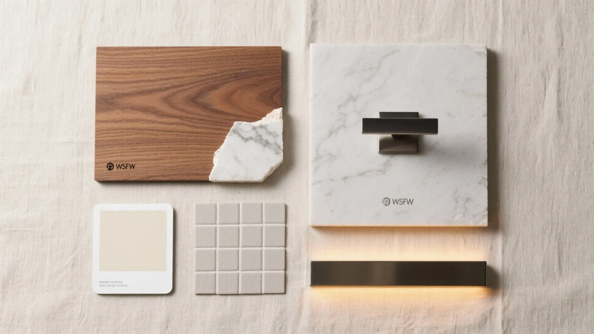 Warm Wood Accents with Cool Stone