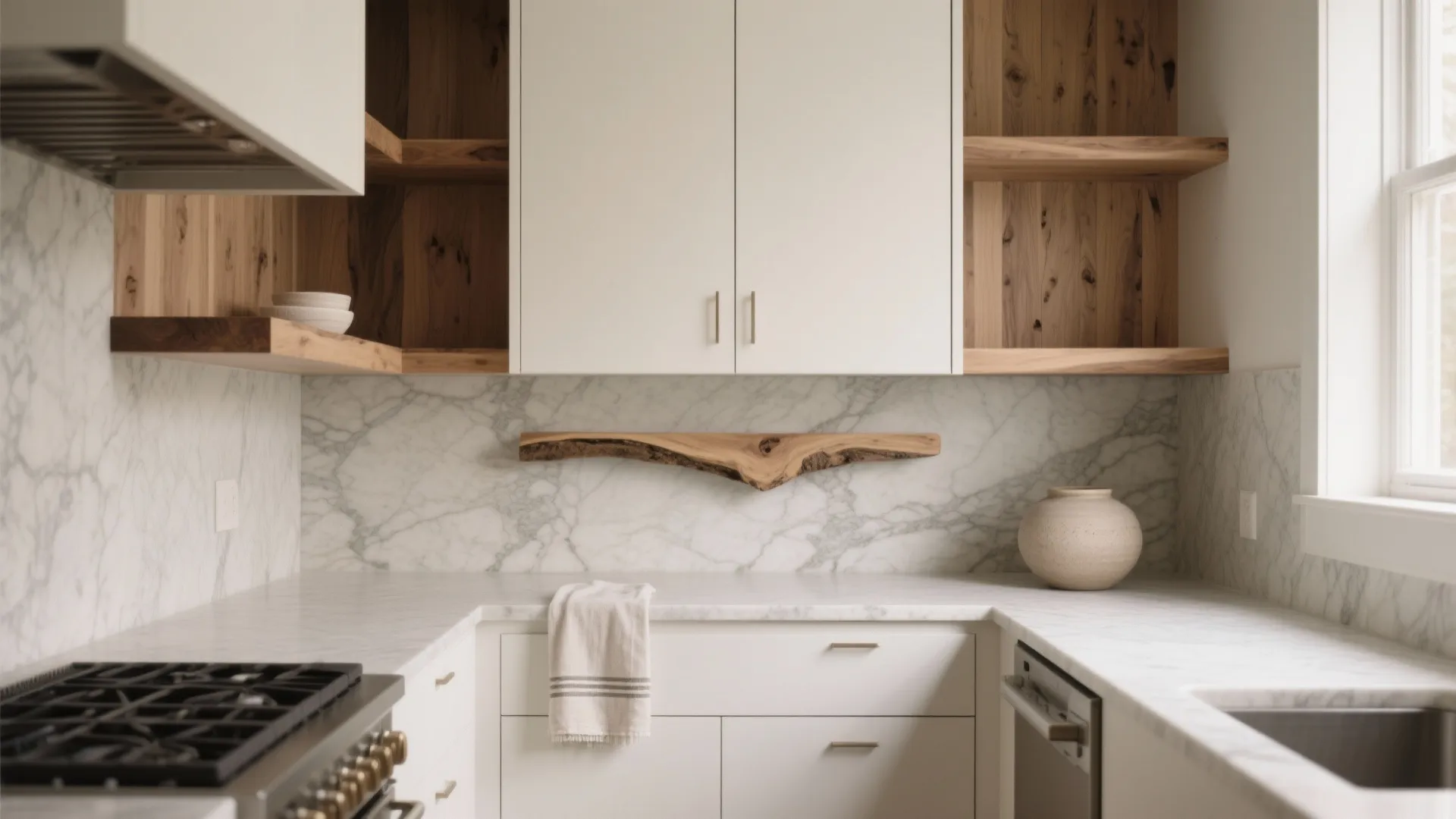 Warm Wood Meets Stone