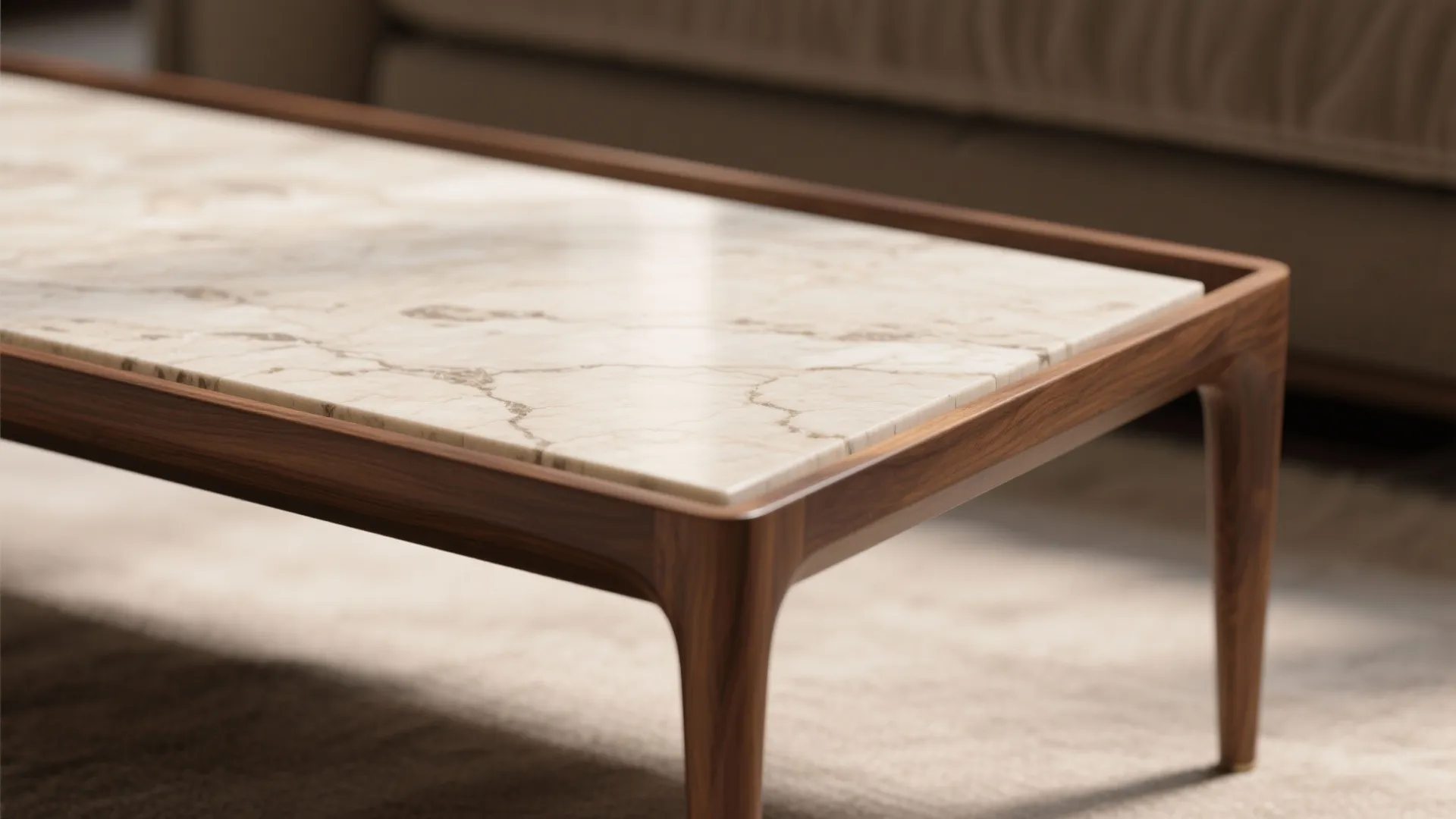 Mixed Wood-and-Stone Tables Bring Warmth and Balance