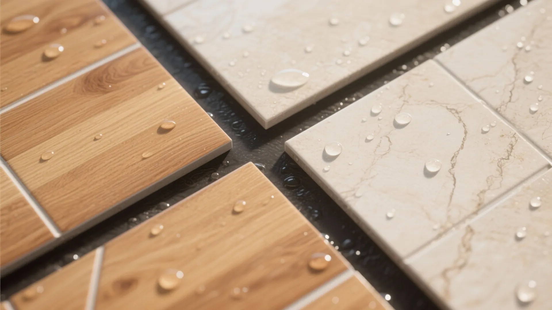 Warm wood and stone looks without the upkeep