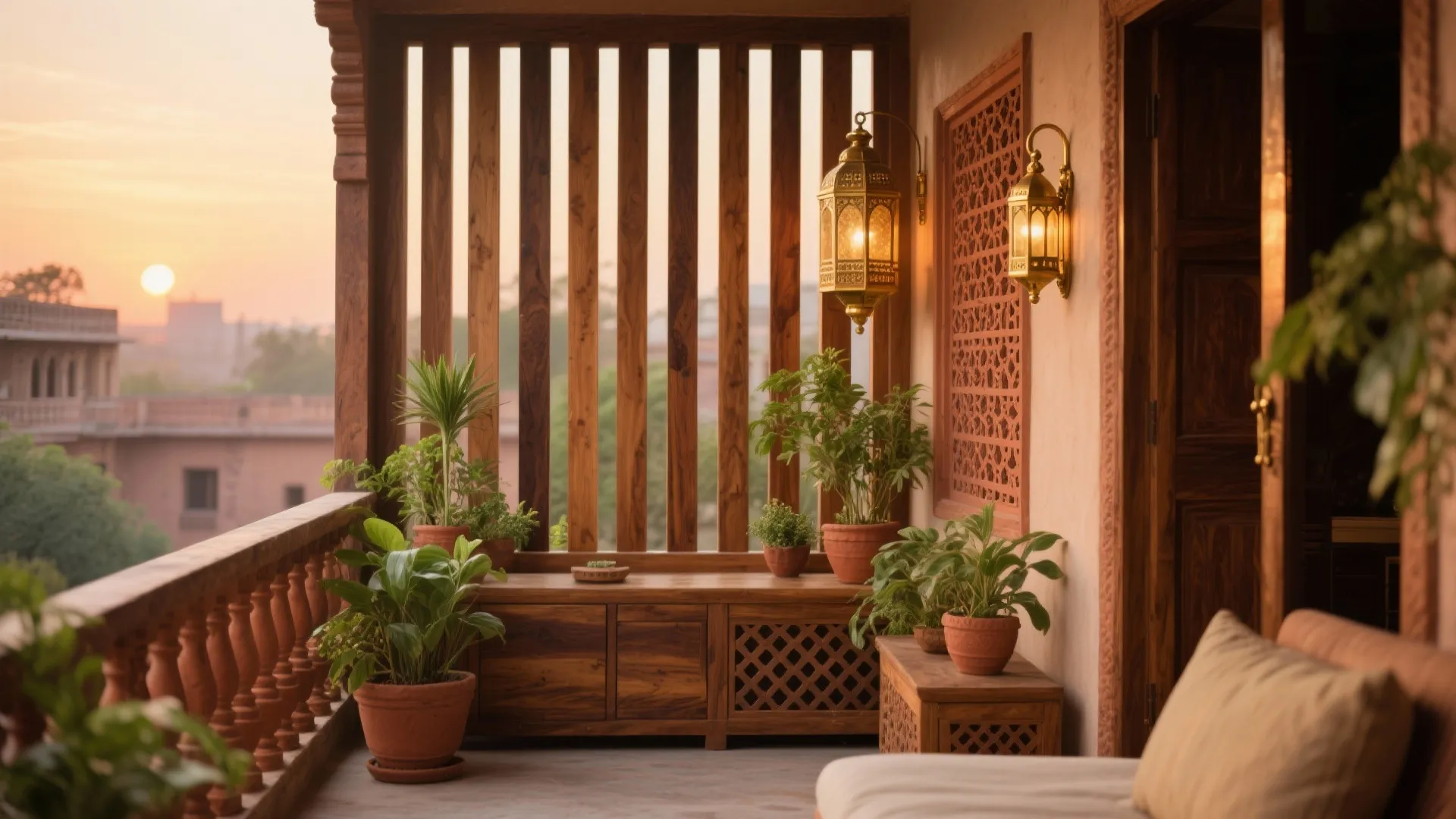 Wood and Terracotta Warmth with Vastu-Sensitive Touches