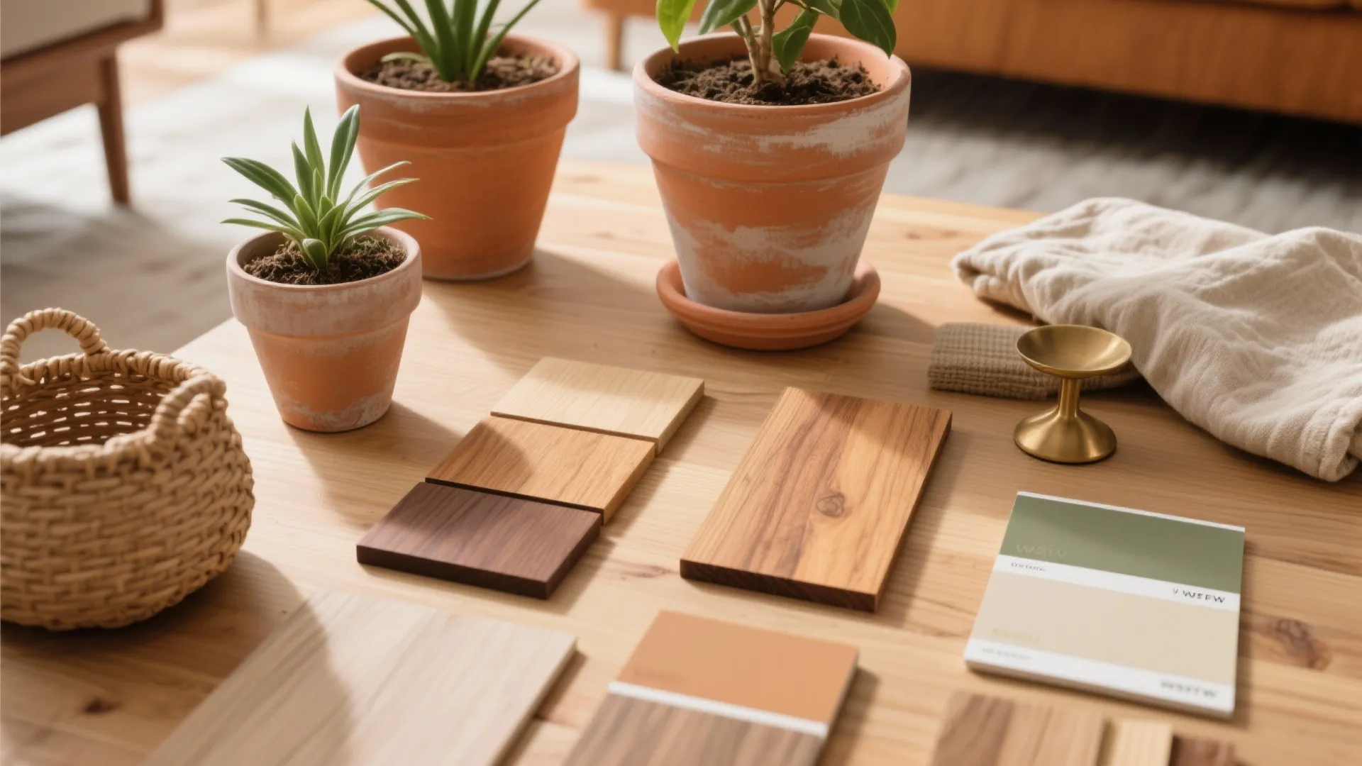 Warm Wood and Terracotta Textures