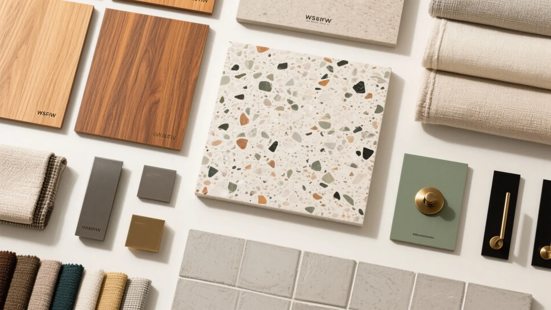 5) Warm Wood and Terrazzo to Ground the Space