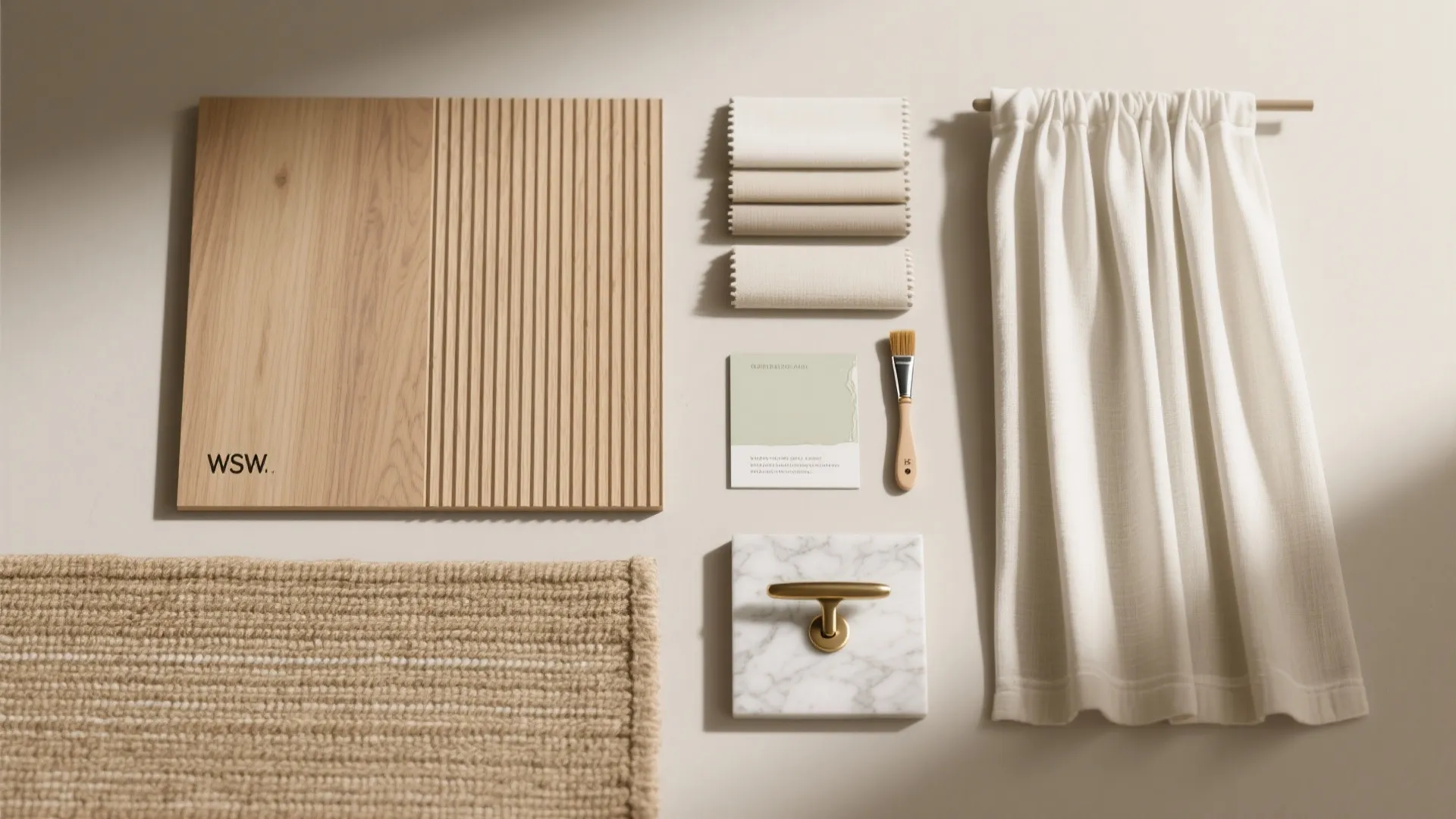 Natural wood and textured layers for luxe calm