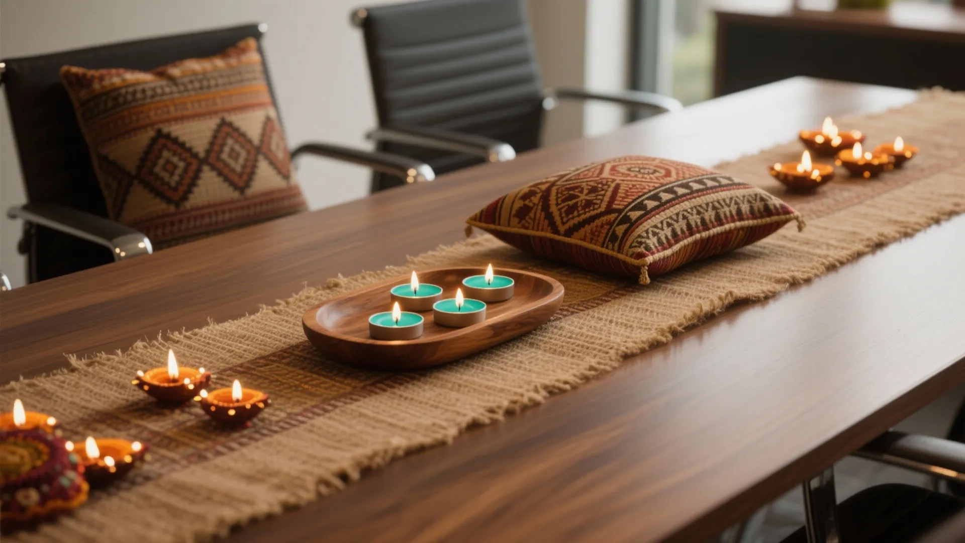 5. Timeless Wood and Textile Accents