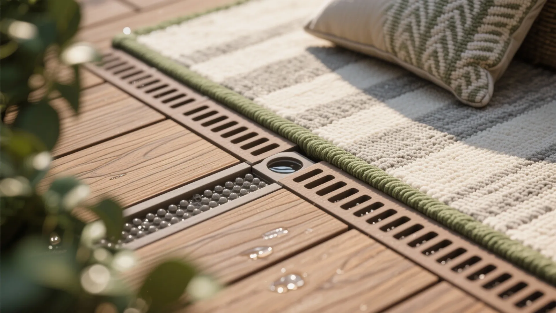 Warm Wood and Textiles for a Cozy Balcony