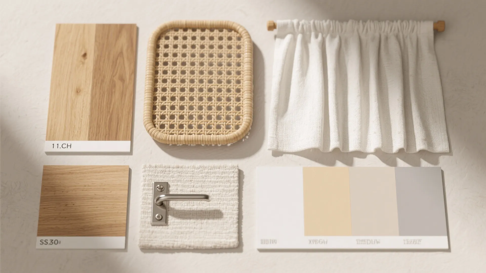Natural wood accents and breathable textiles