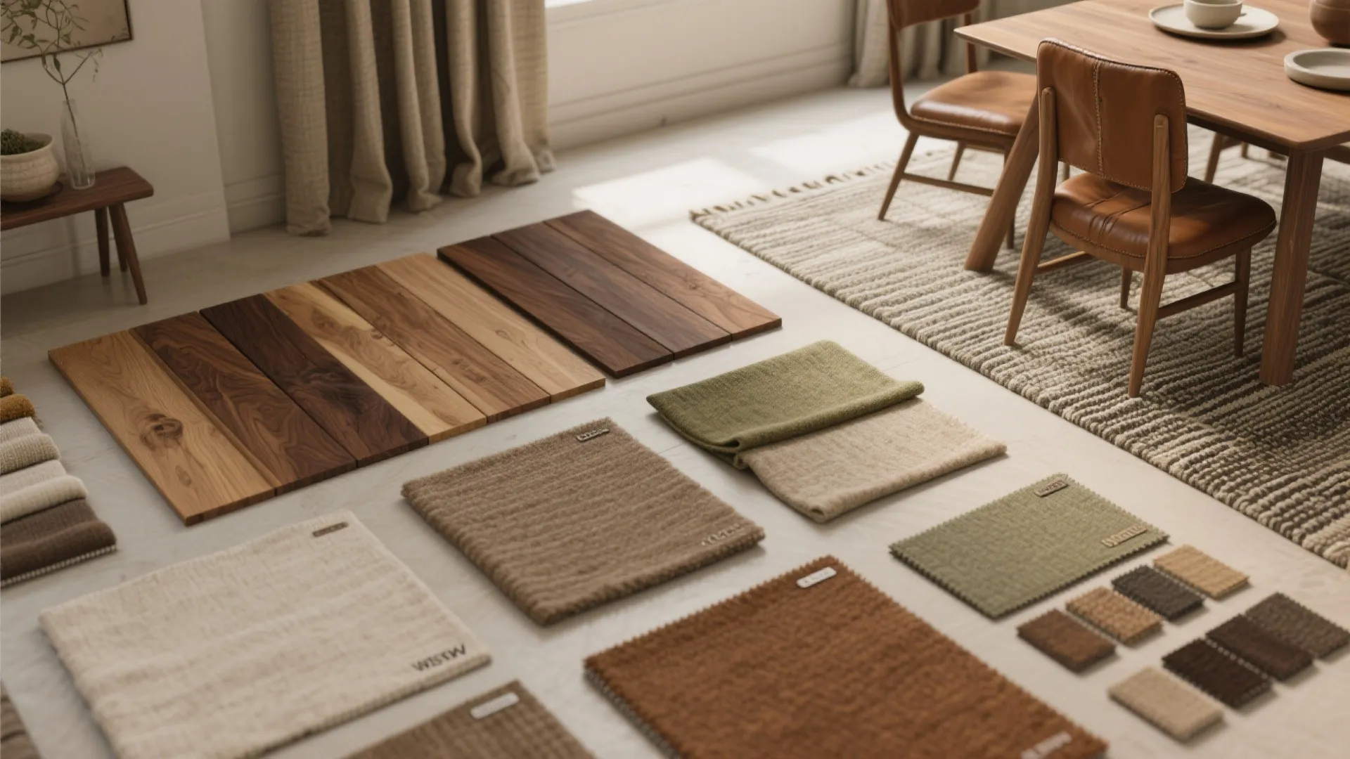 Natural Warmth: Wood Accents + Soft Textiles