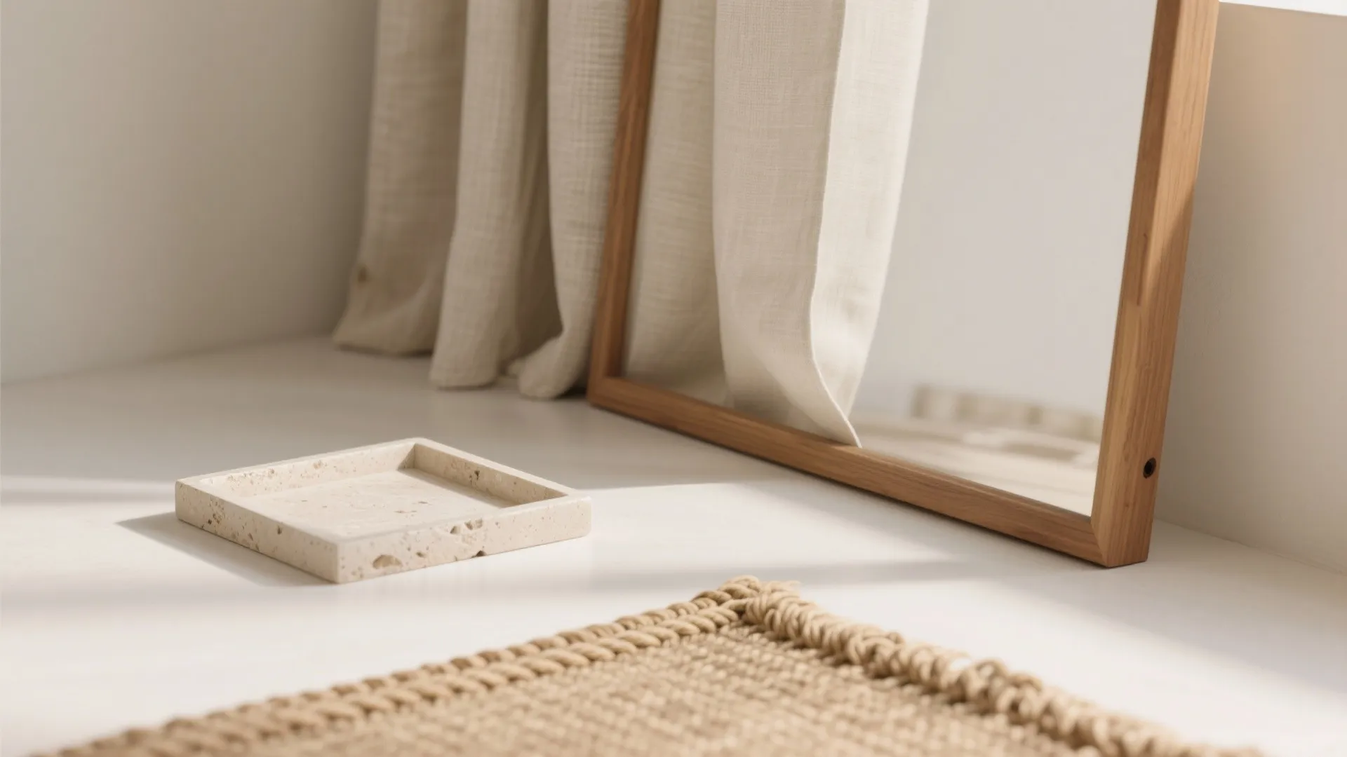 Natural textures and a hint of wood