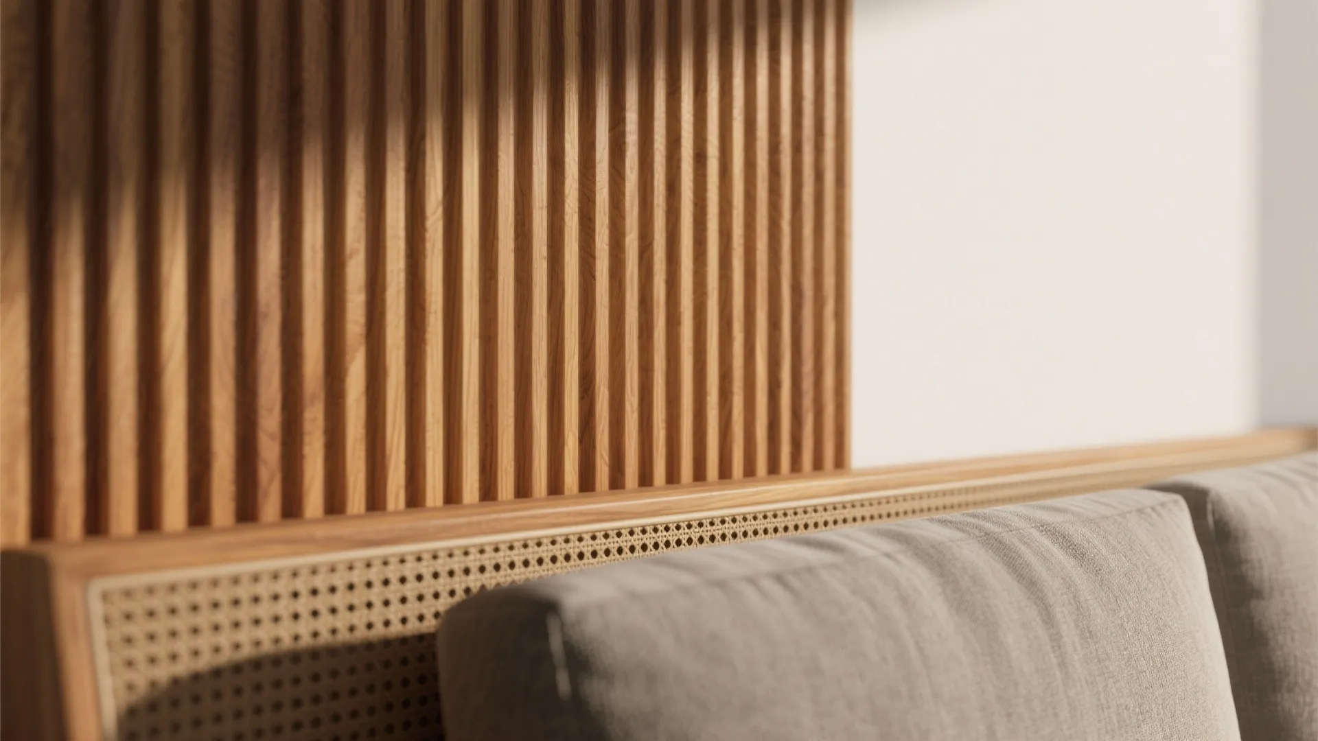 Warmth with Natural Wood and Textured Accents