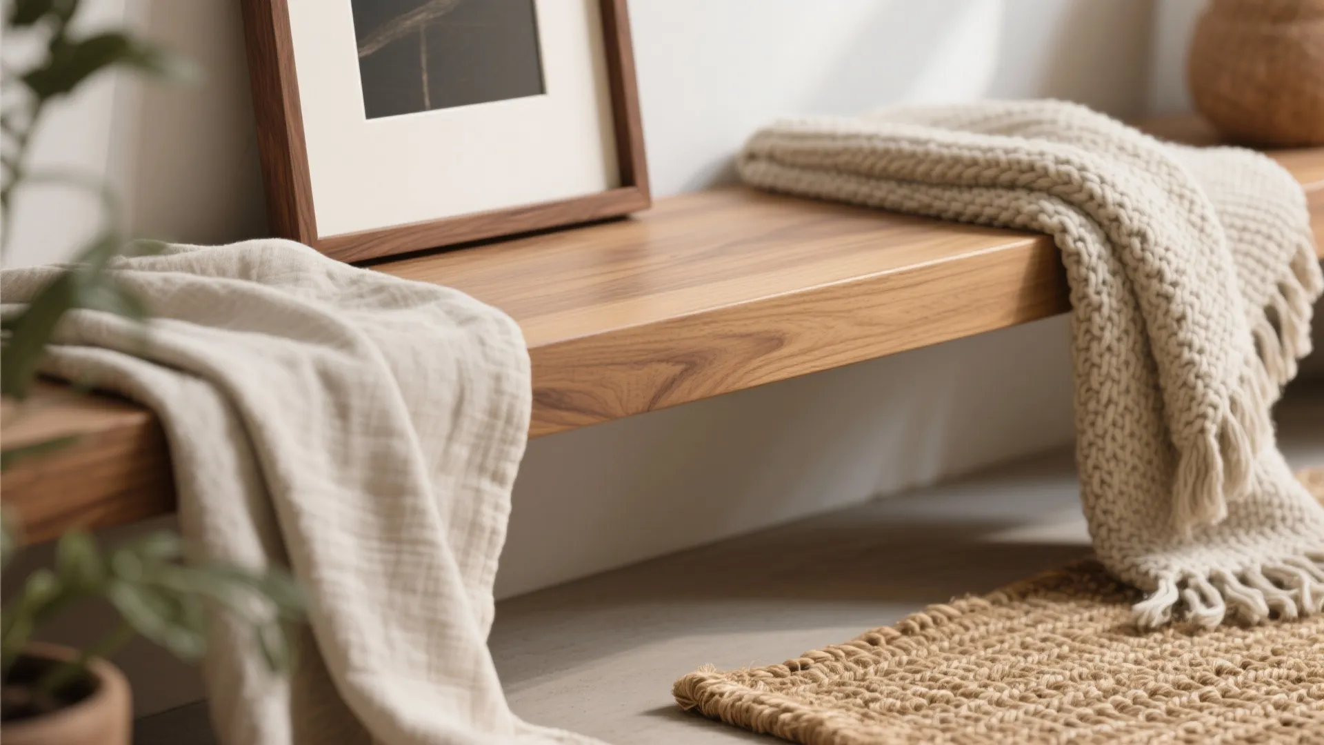 Warm wood and natural textures