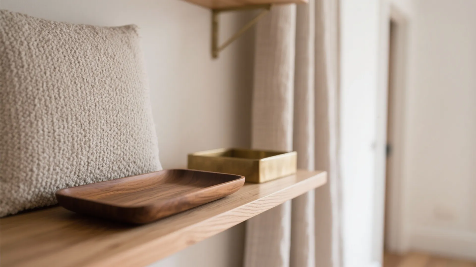 Warm Wood Accents and Textured Layers