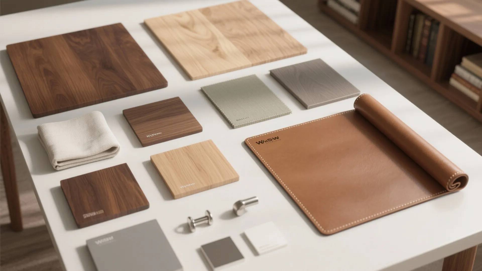 Wood tones and tactile materials to humanize the grind