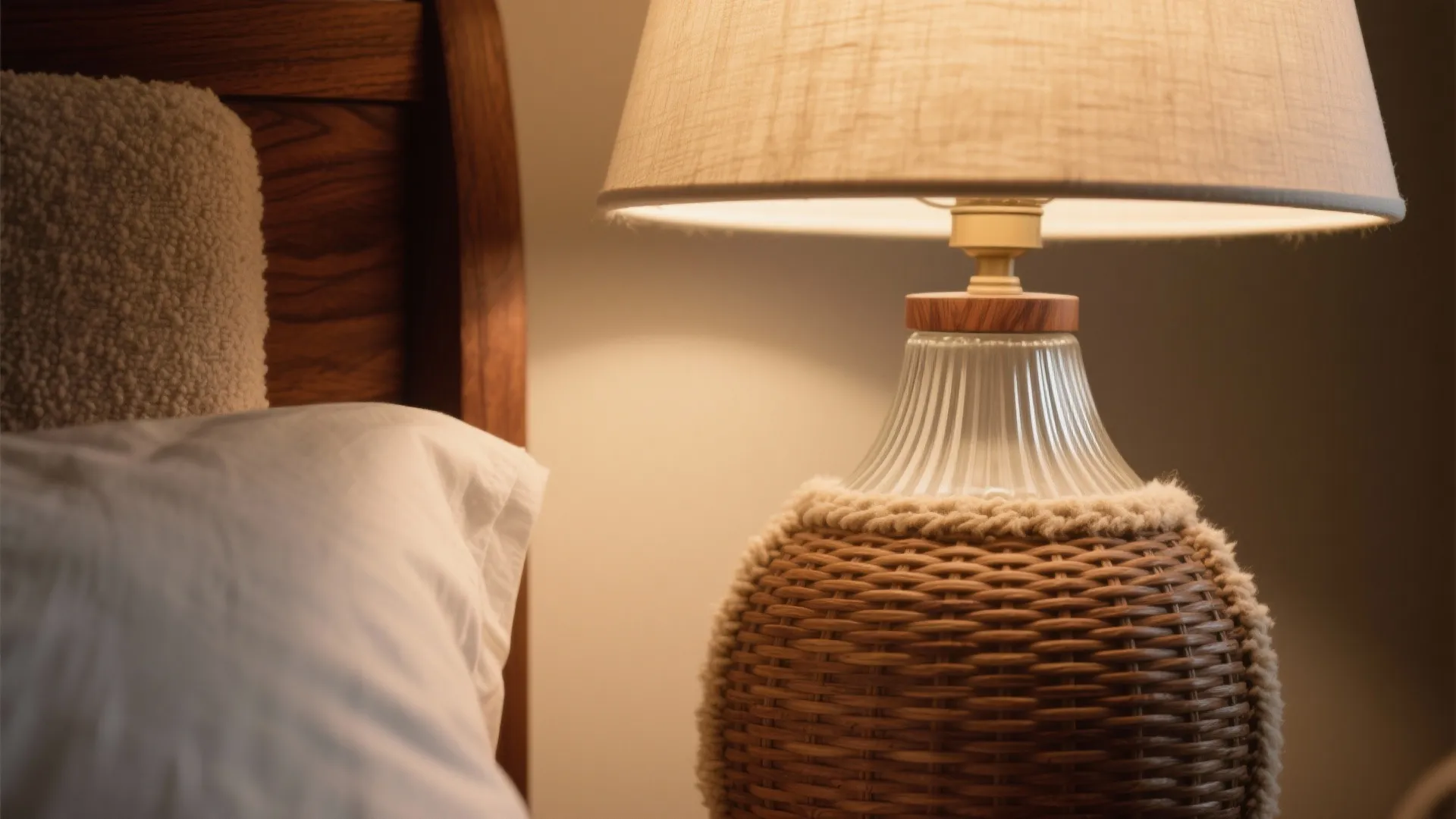 Warm wood tones and calming textures