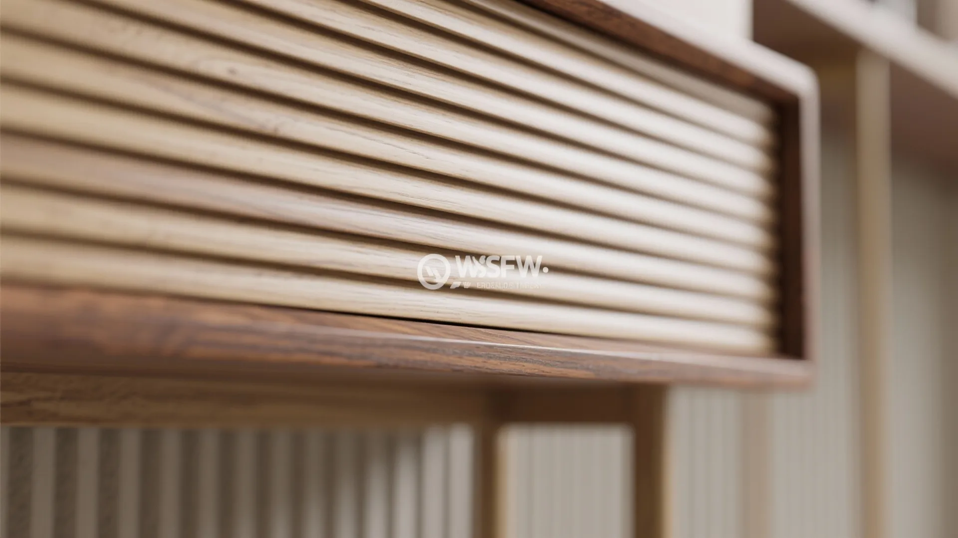 Warm wood accents without the bulk